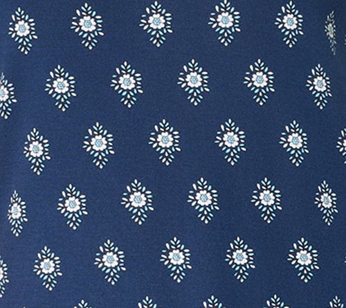 Navy Floral Geo