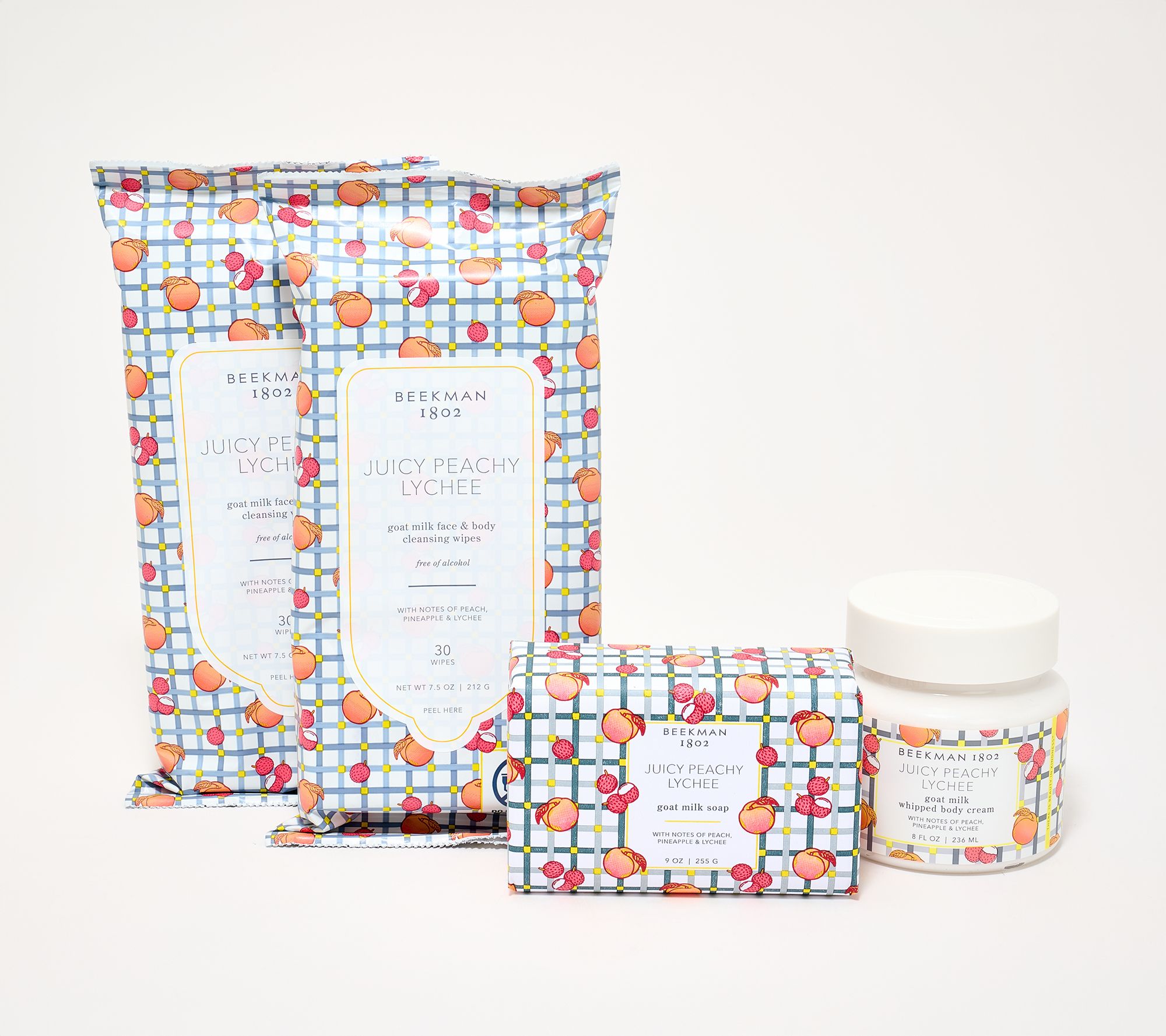 Beekman 1802 Peachee Leeche 4pc Bath and Body Set