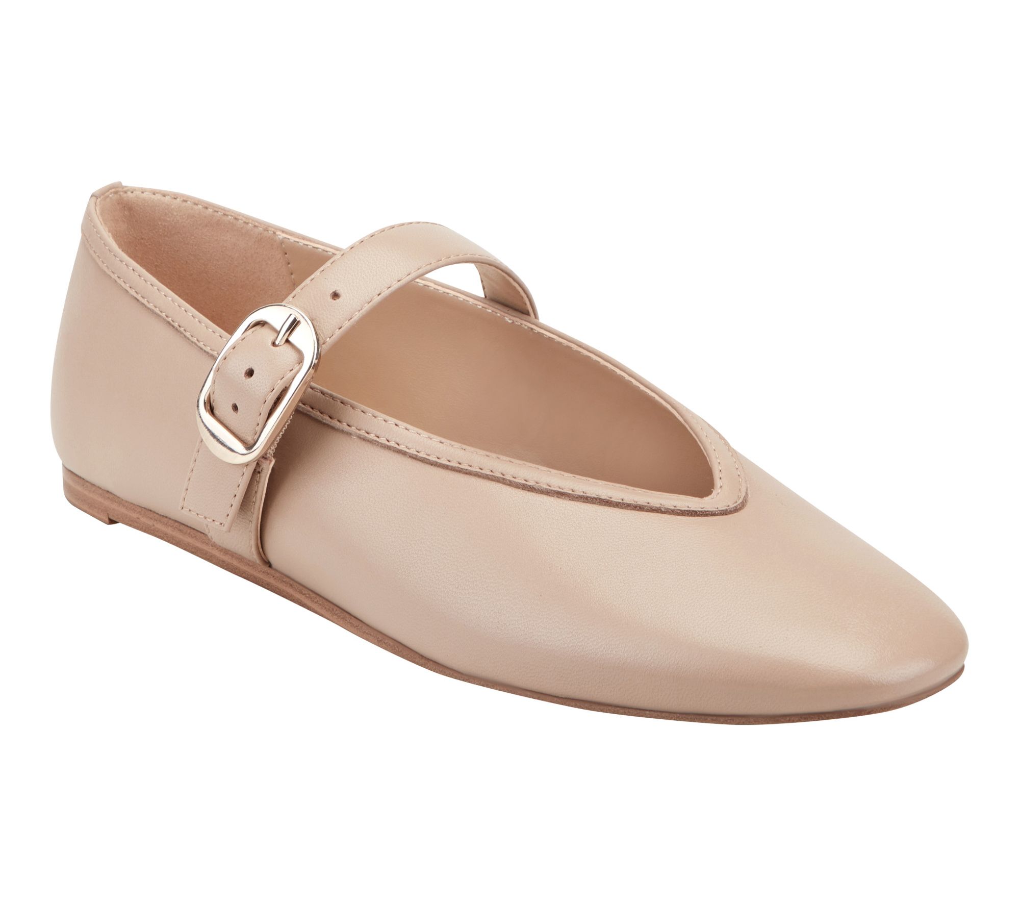 Marc Fisher LTD Adjustable Leather Mary Janes - Godea