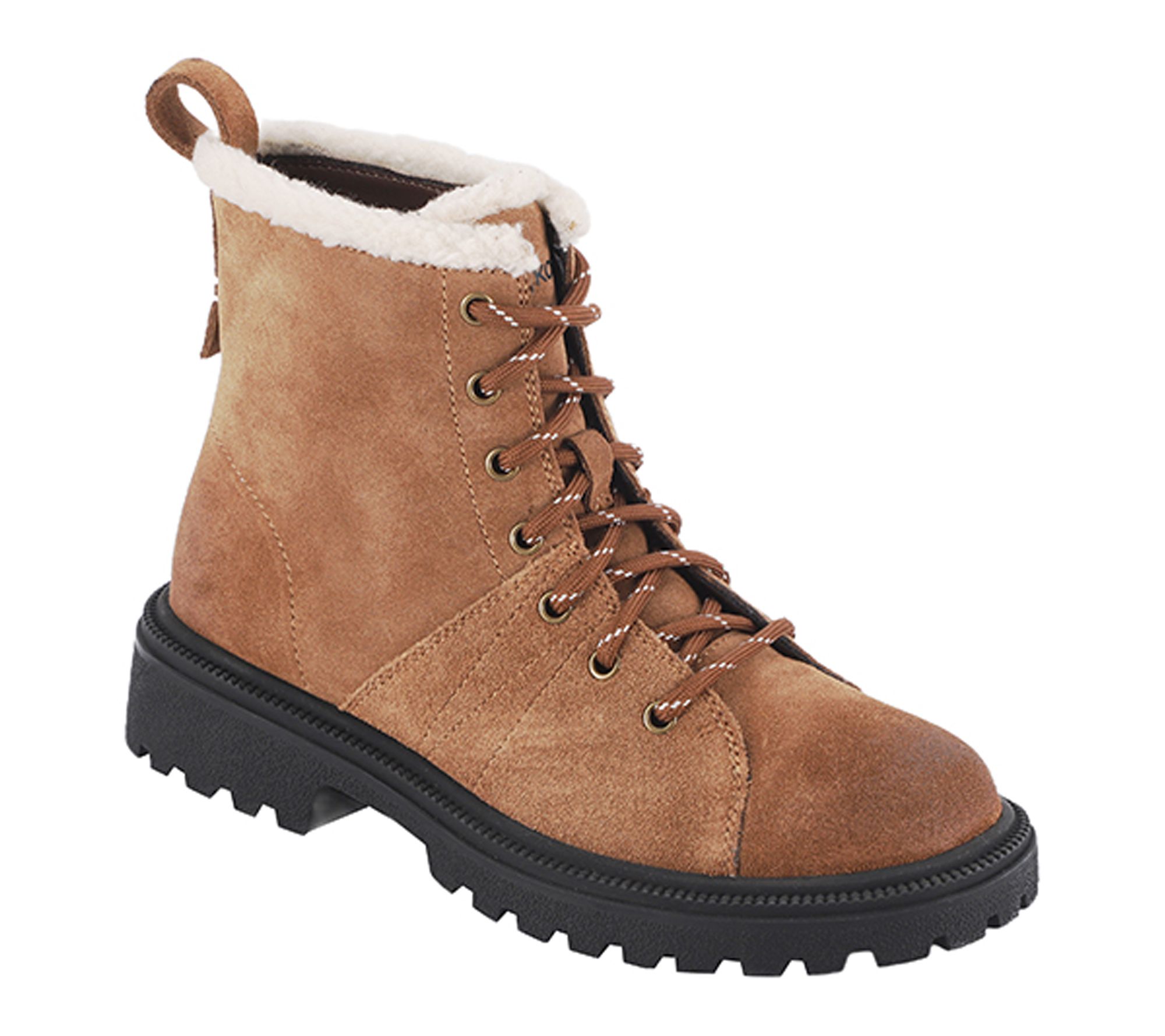 Mykos Lace-Up Premium Suede Boots - Rowan
