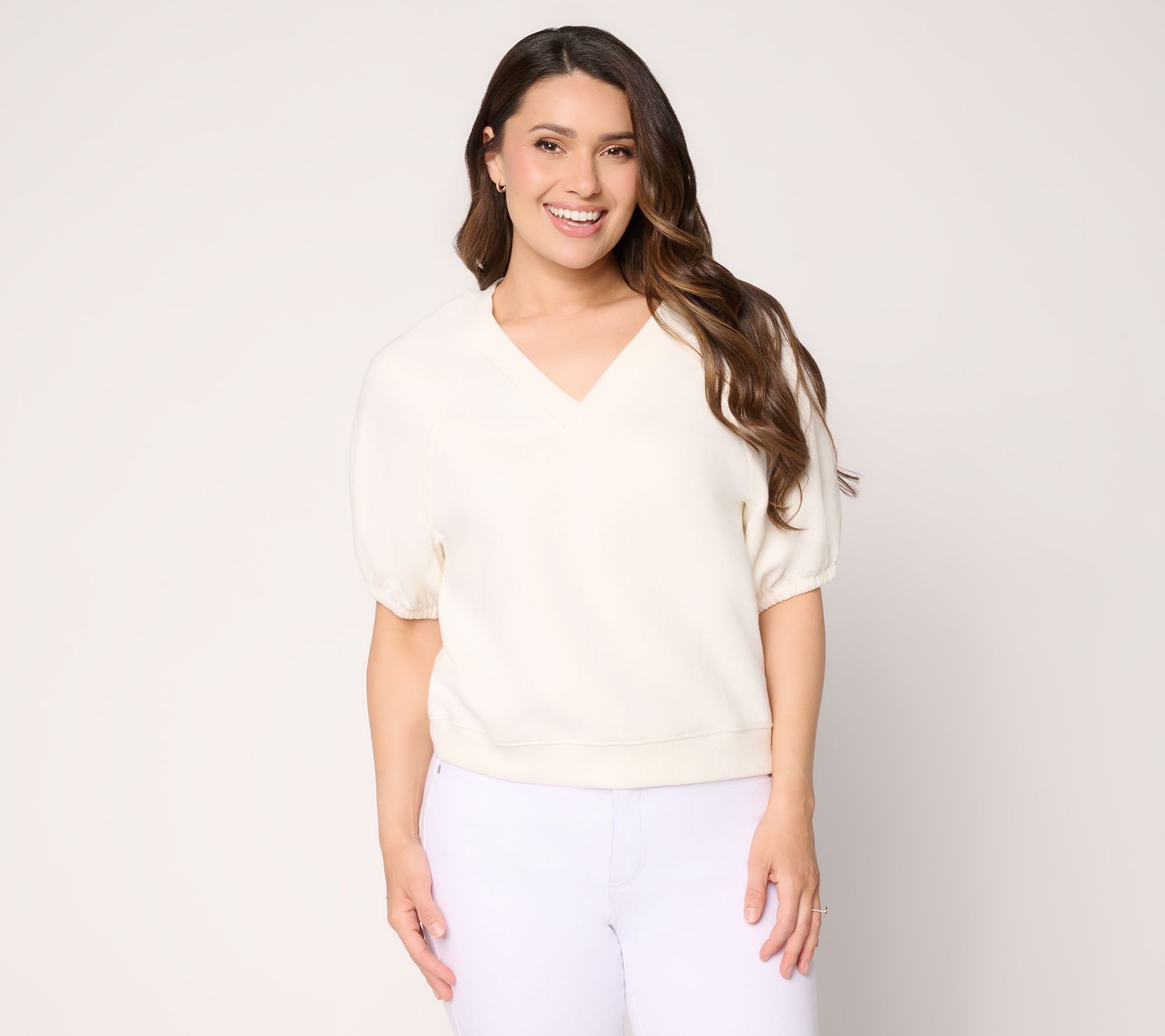 RM Studio x Rebecca Minkoff French Terry Short Sleeve Sweatshirt