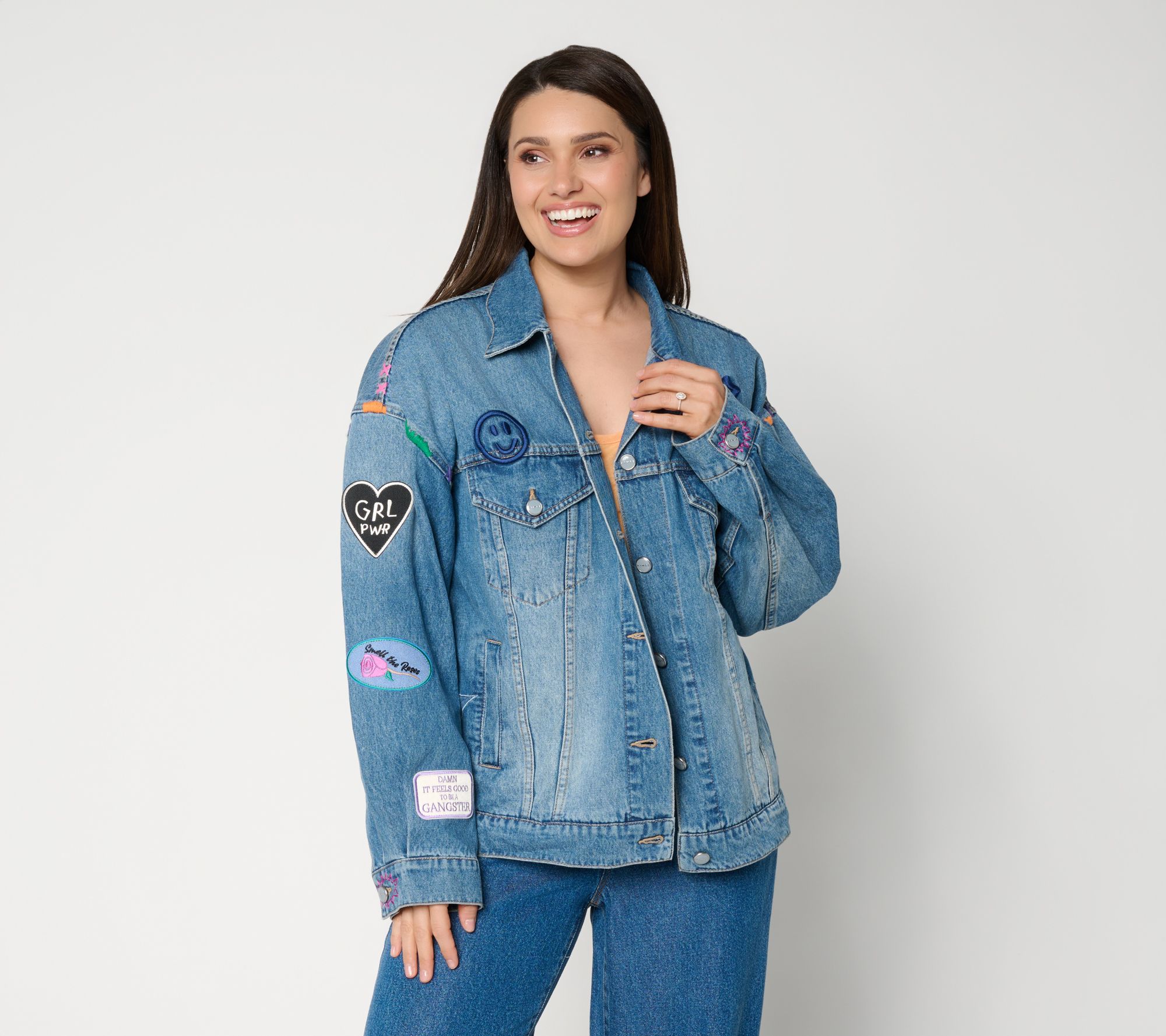  Curate by Aimee Kestenberg Embroidered Denim Jacket