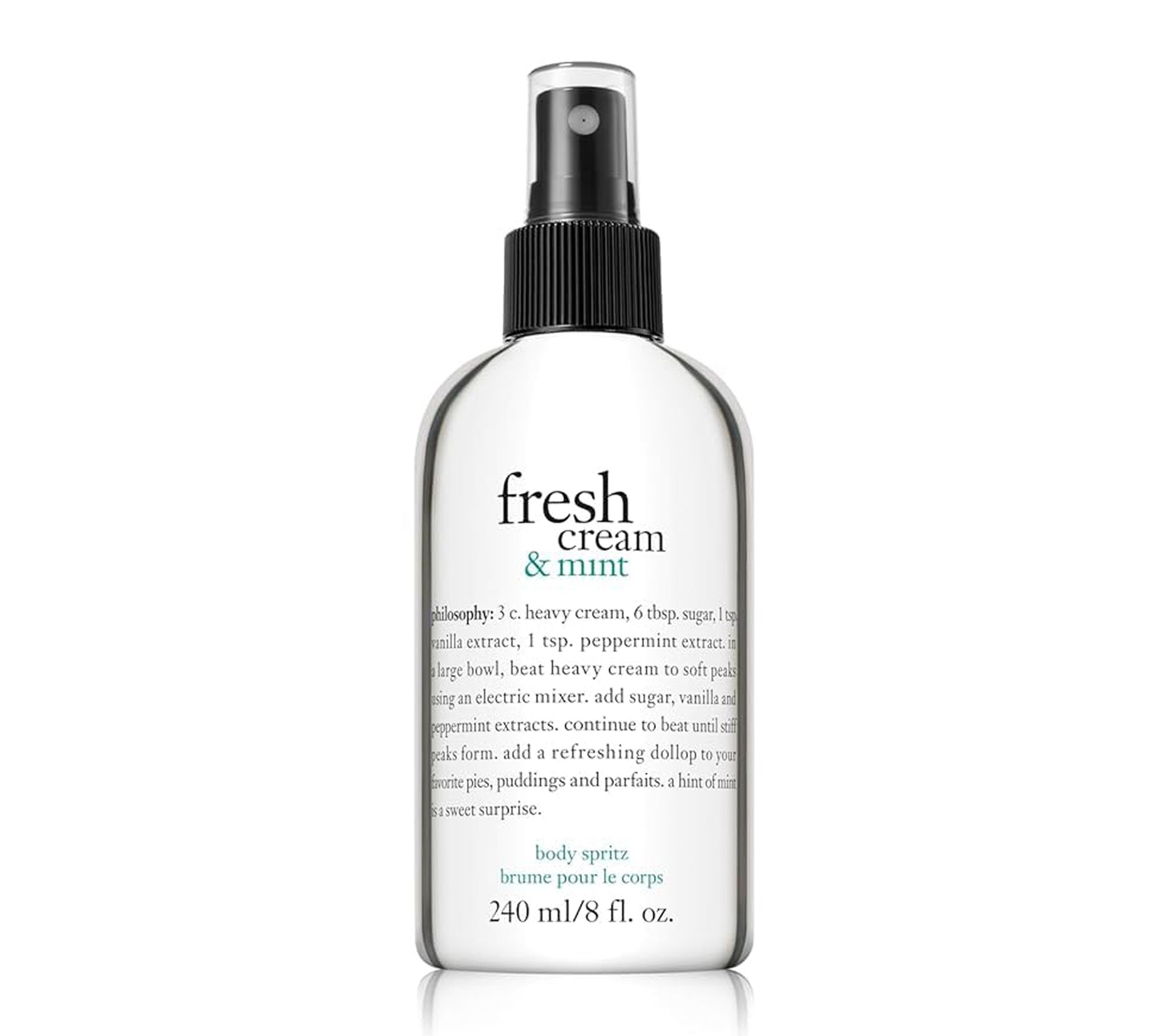 philosophy 8oz fresh cream & mint body spritz
