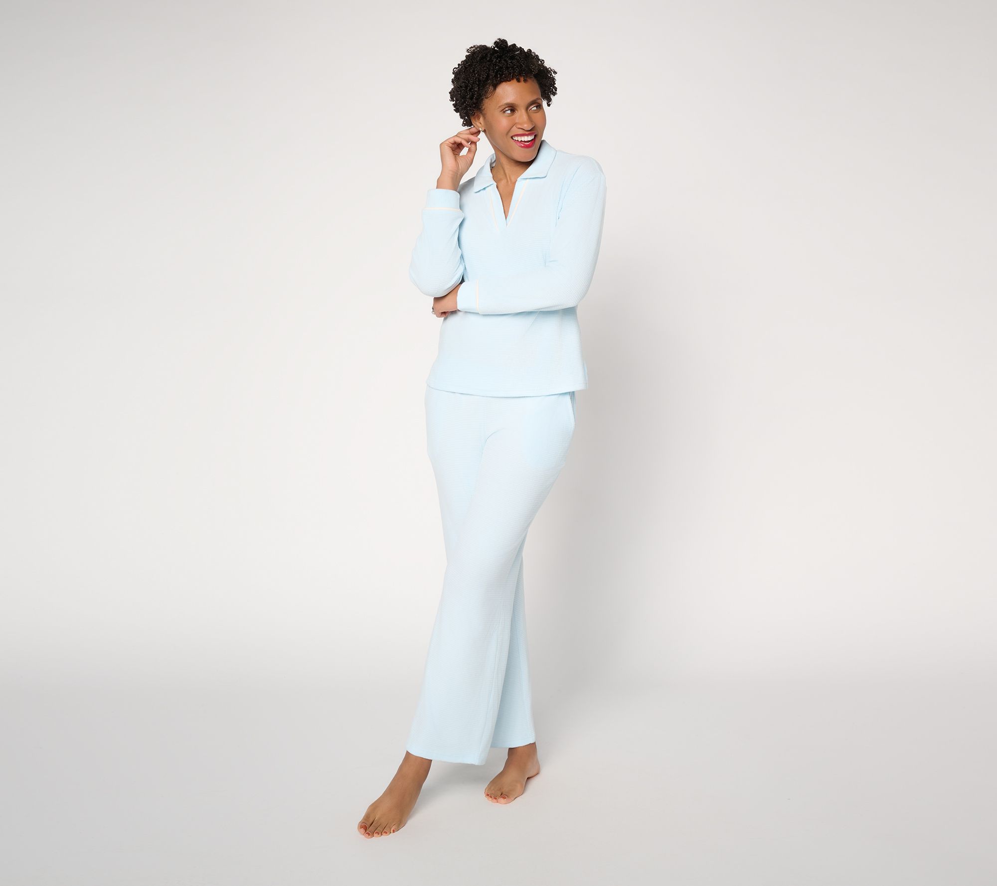 "As Is" MUK LUKS Thermal Fleece 2 Piece Lounge Set