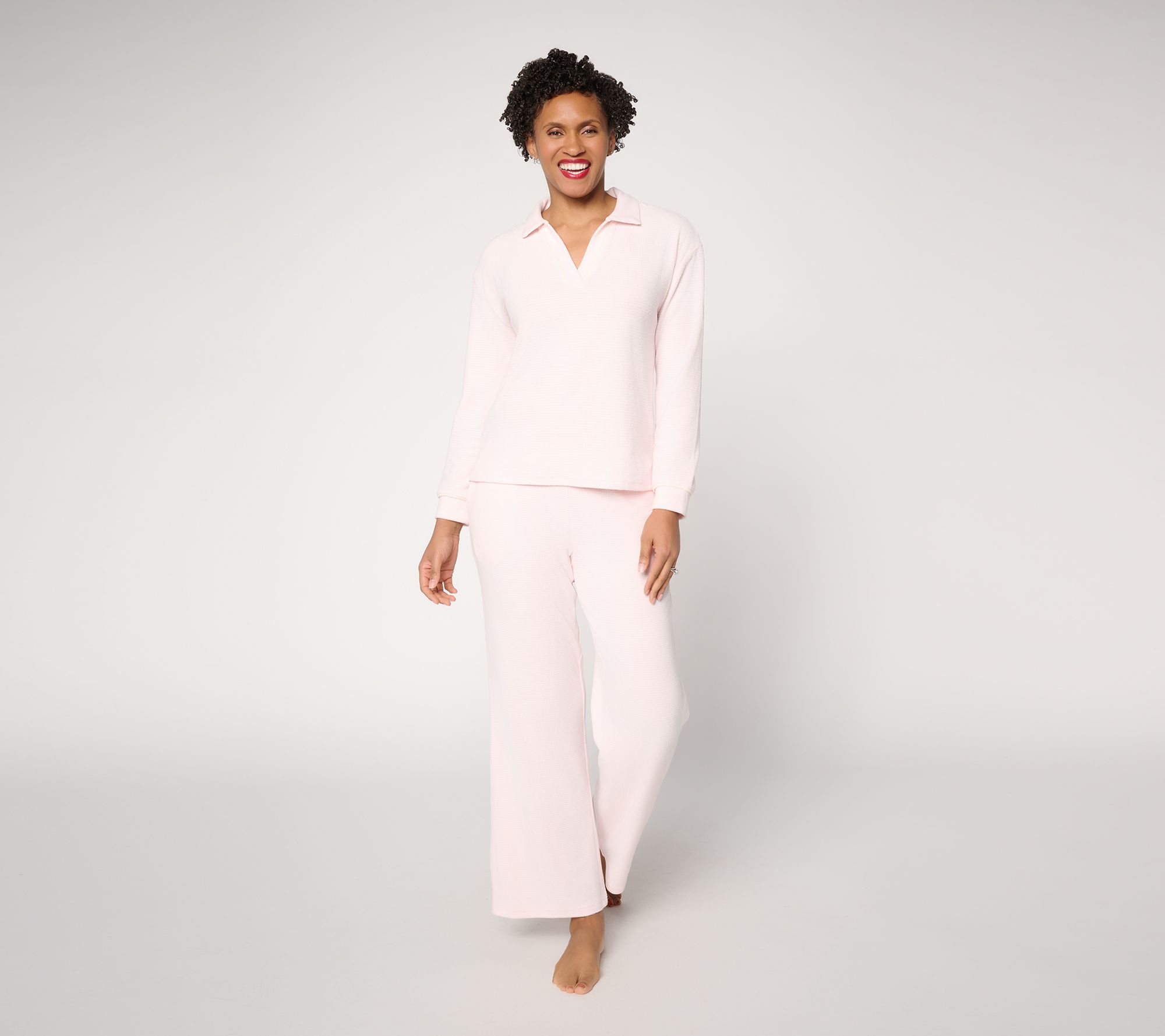 "As Is" MUK LUKS Thermal Fleece 2 Piece Lounge Set