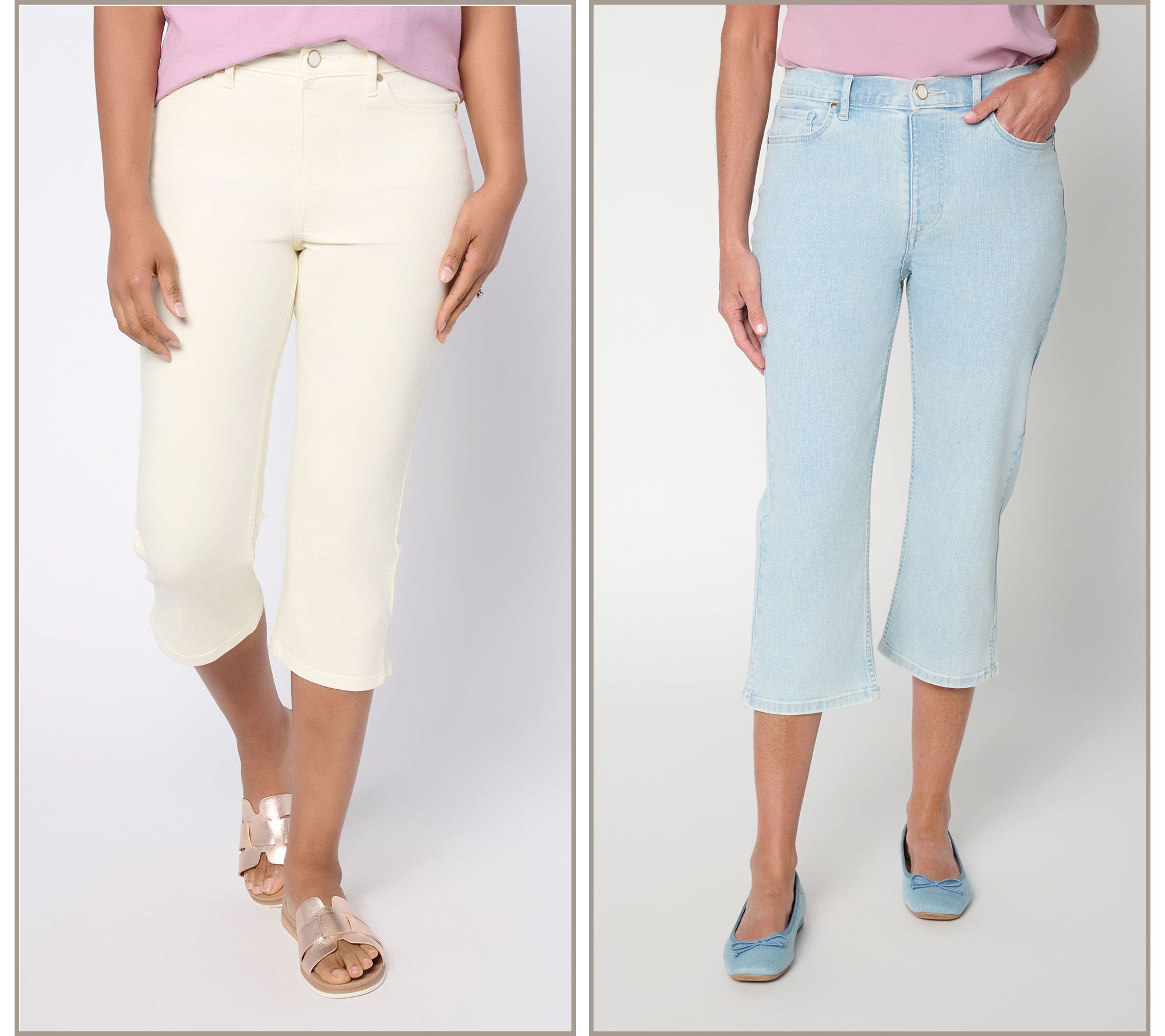 BEAUTIFUL by Lawrence Zarian Deluxe Denim Capri