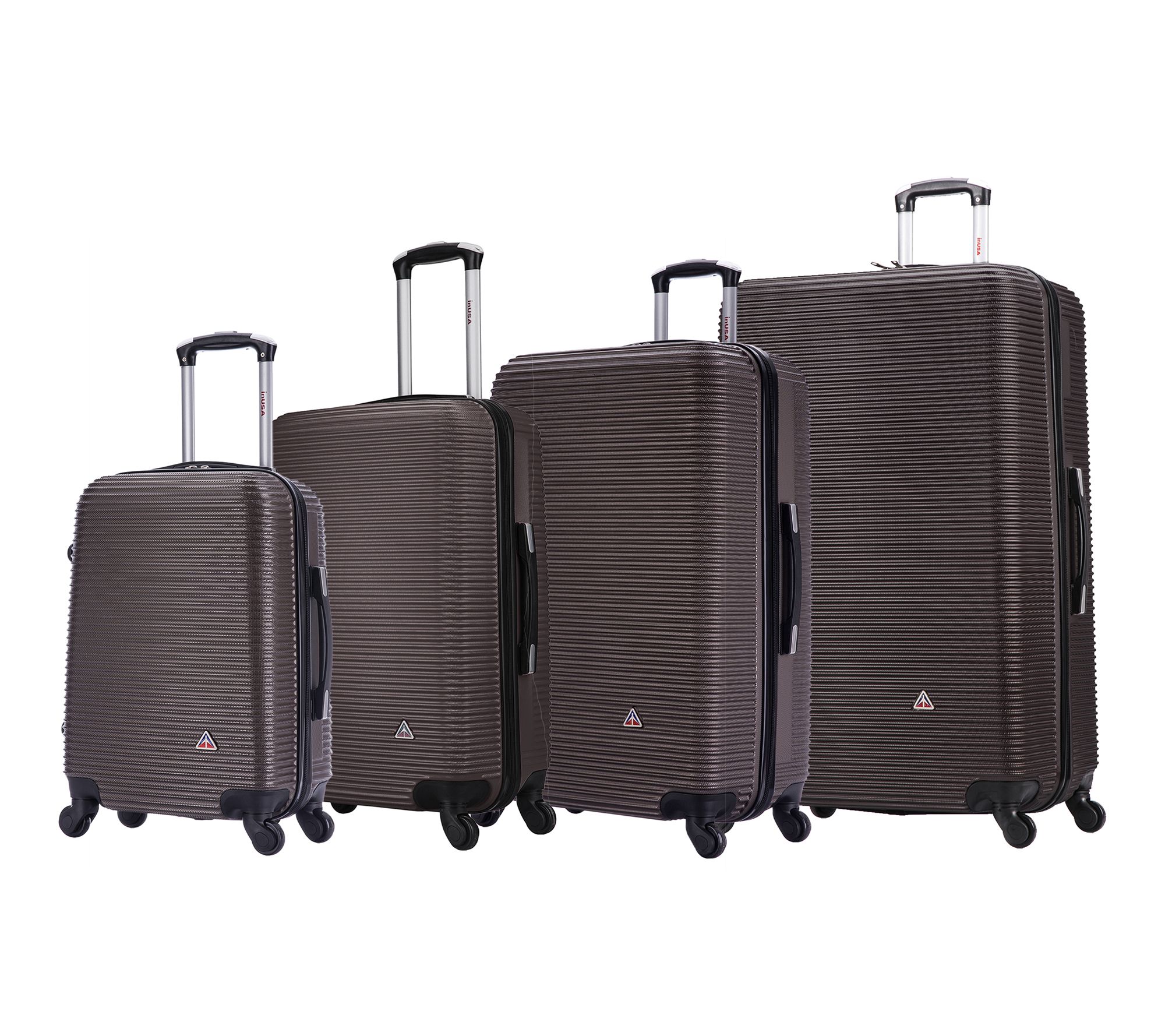 InUSA Royal Lightweight Hardside Spinner 4-Piece Luggage Set
