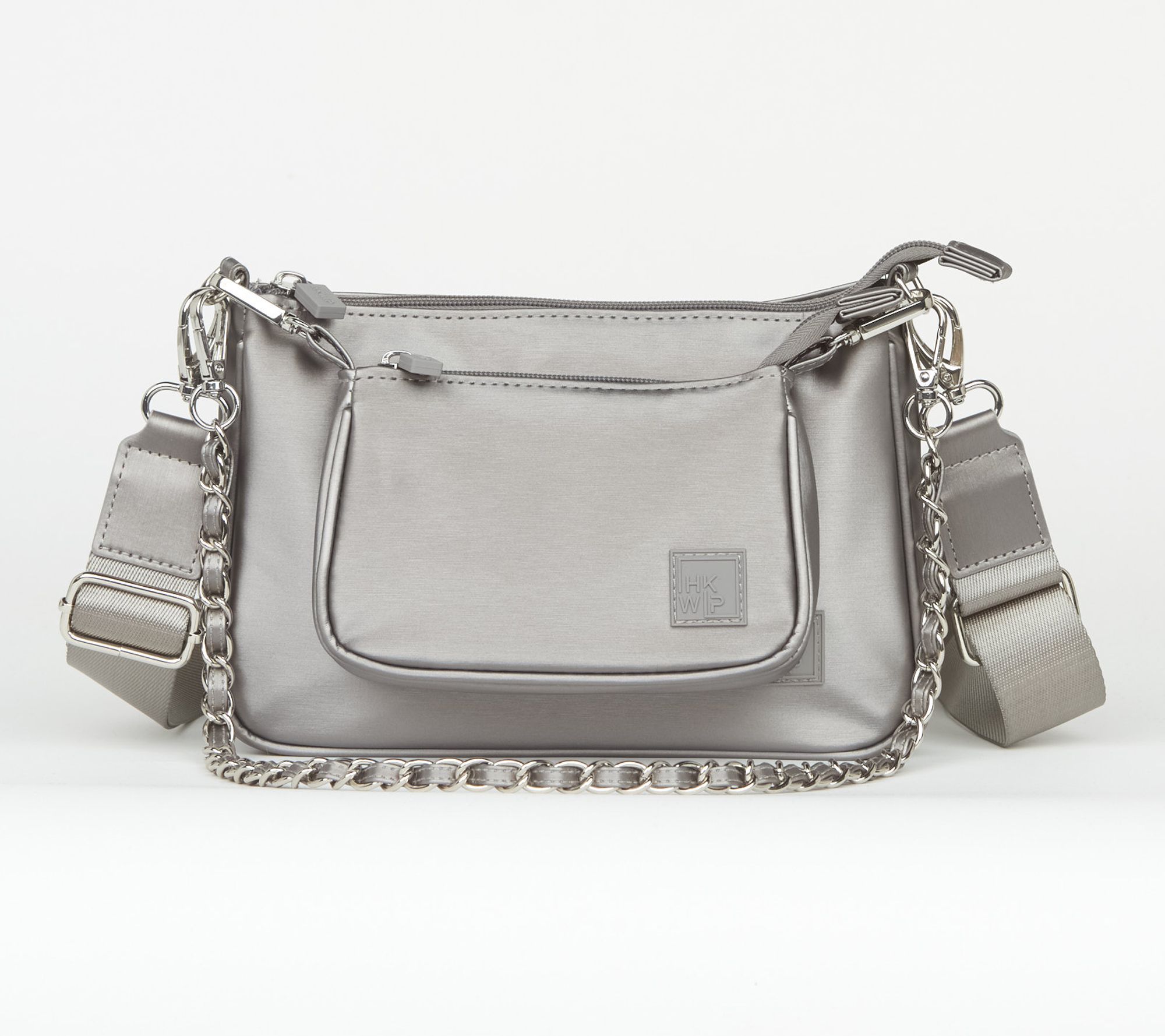 "As Is" IHKWIP The Duo Pouch Crossbody with Chain Strap