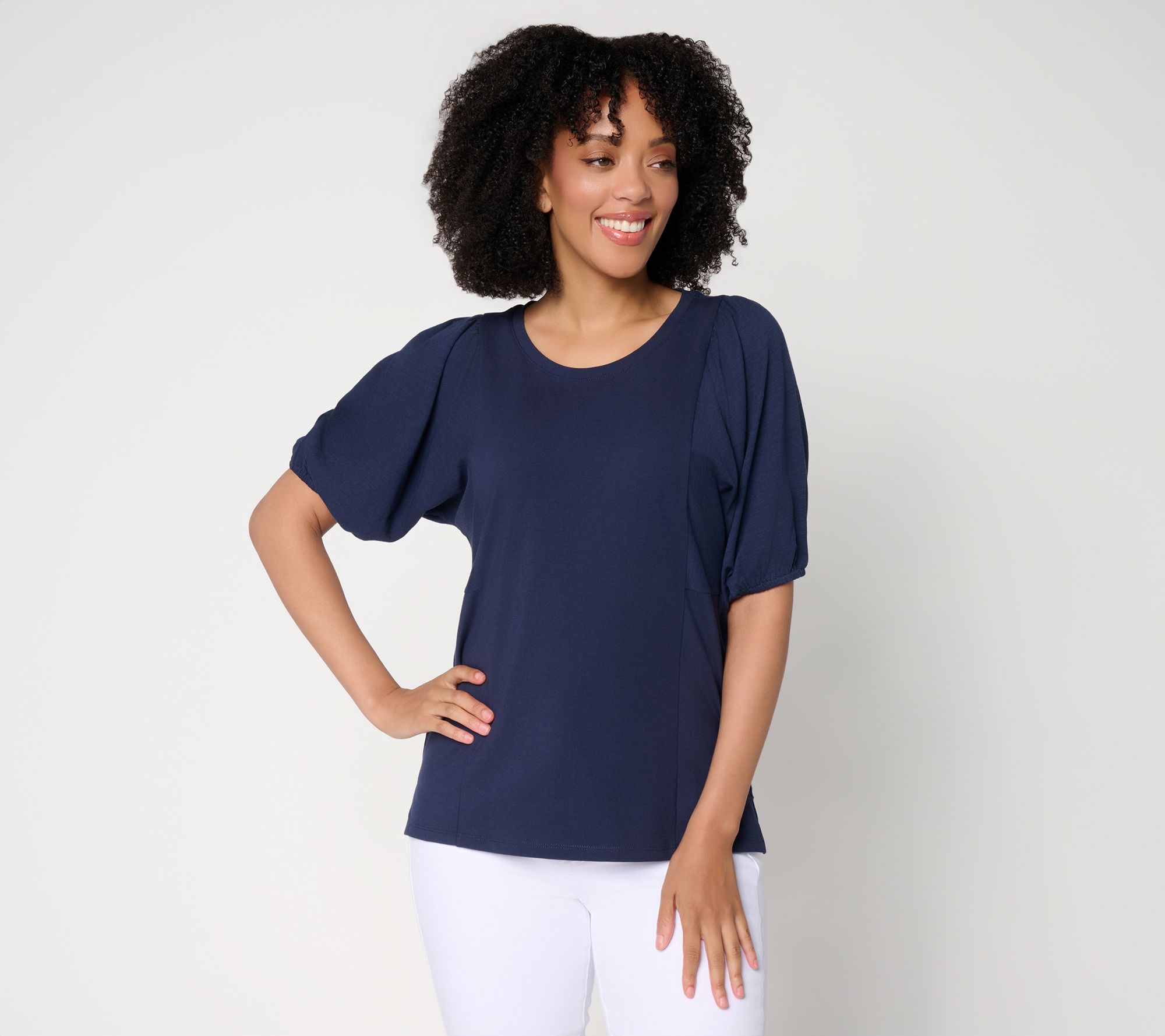 "As Is" Belle by Kim Gravel Slay the Vacay Mixed Media Knit Top