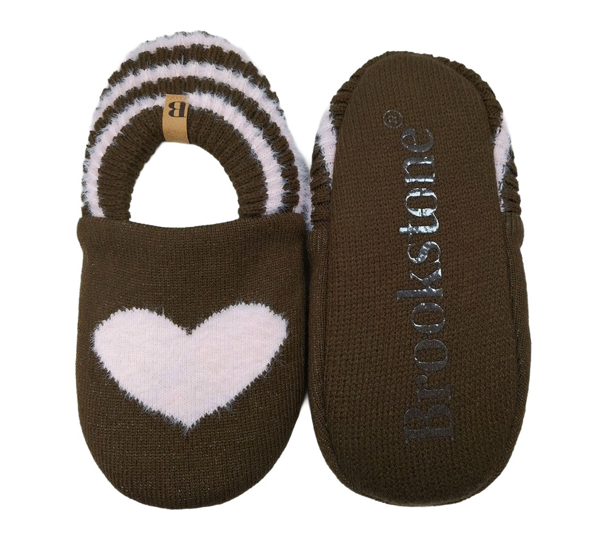 Brookstone Heart Slipper Sock