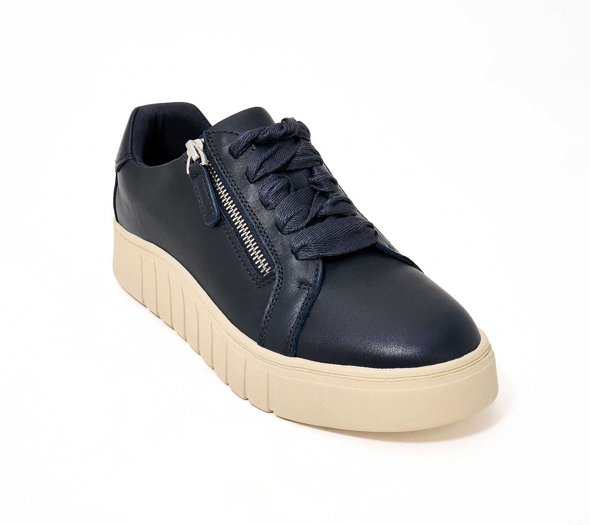 "As Is" Clarks Collection Leather or Metallic Casual Sneakers-Mykah