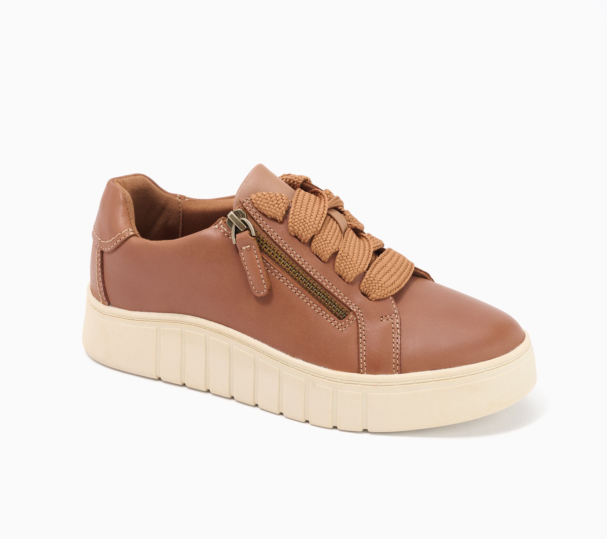 "As Is" Clarks Collection Leather or Metallic Casual Sneakers-Mykah