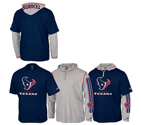 NFL Houston Texans Sweatshirt and Tee Combo 