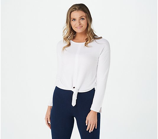 Barefoot Dreams CozyChic Ultra Lite Tie Front Top