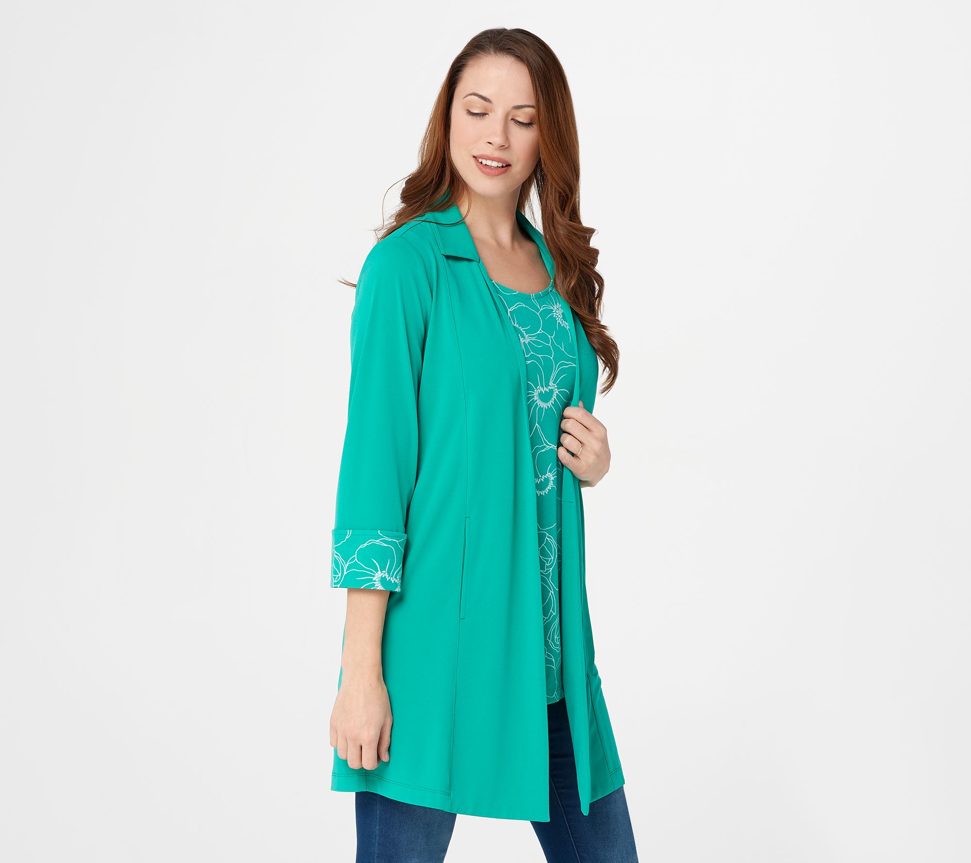 susan graver liquid knit cardigan
