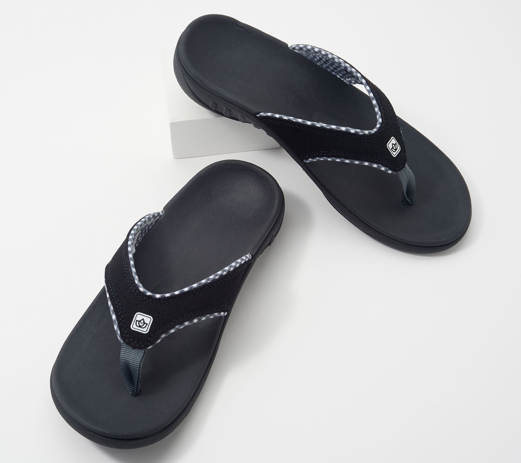 spenco flip flops qvc