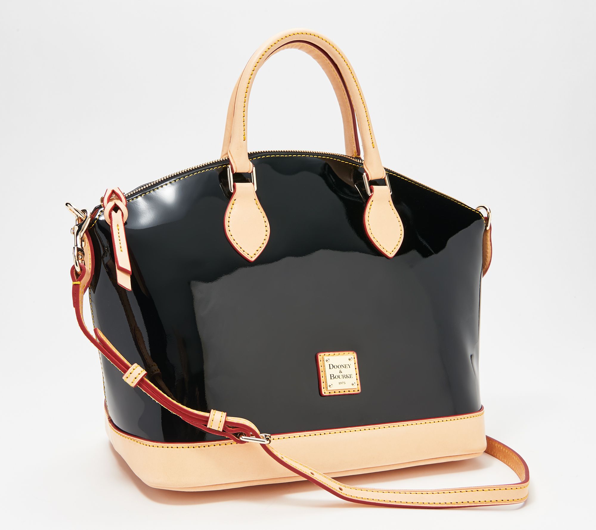 dooney and bourke patent leather shopper