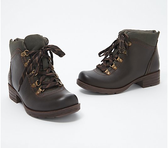 Earth Origins Leather Lace-Up Ankle Boots - Randi Rex