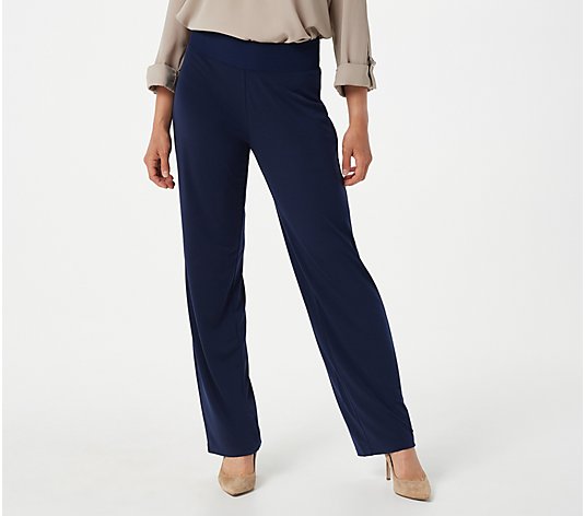 Every Day by Susan Graver Liquid Knit Straight Leg Pull-On Pants - QVC.com