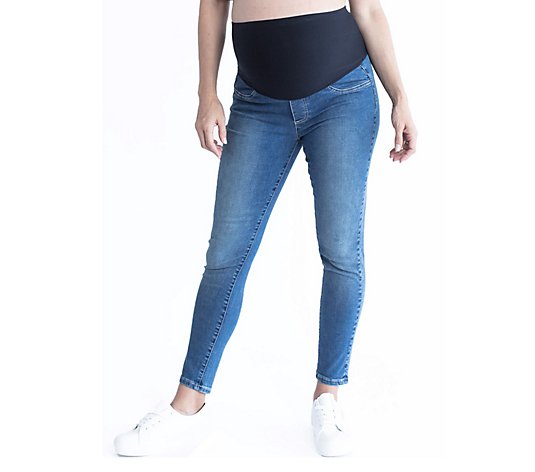 Blooming Women Over the Bump Maternity Slim Jeans