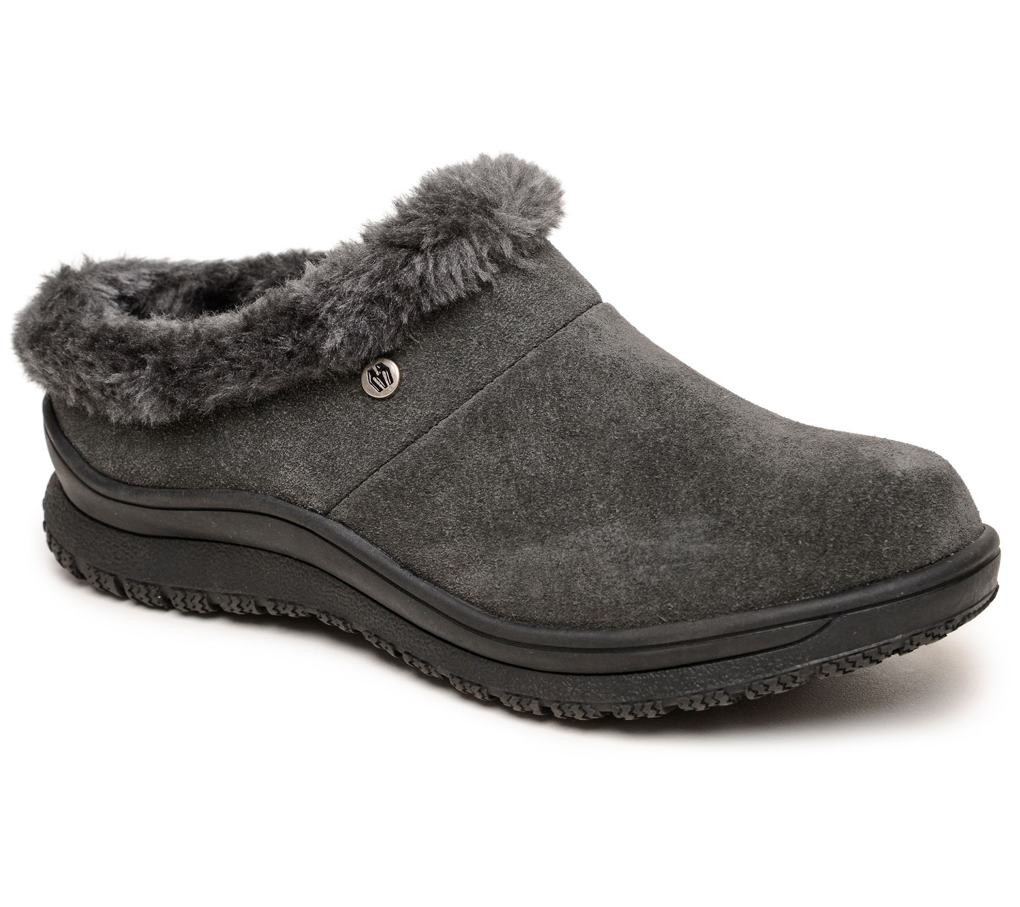 Minnetonka Women's Suede Clog Slippers - Emerso n