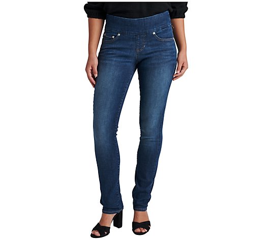 JAG Jeans Peri Mid Rise Straight Leg Pull-On Jeans - Anbl