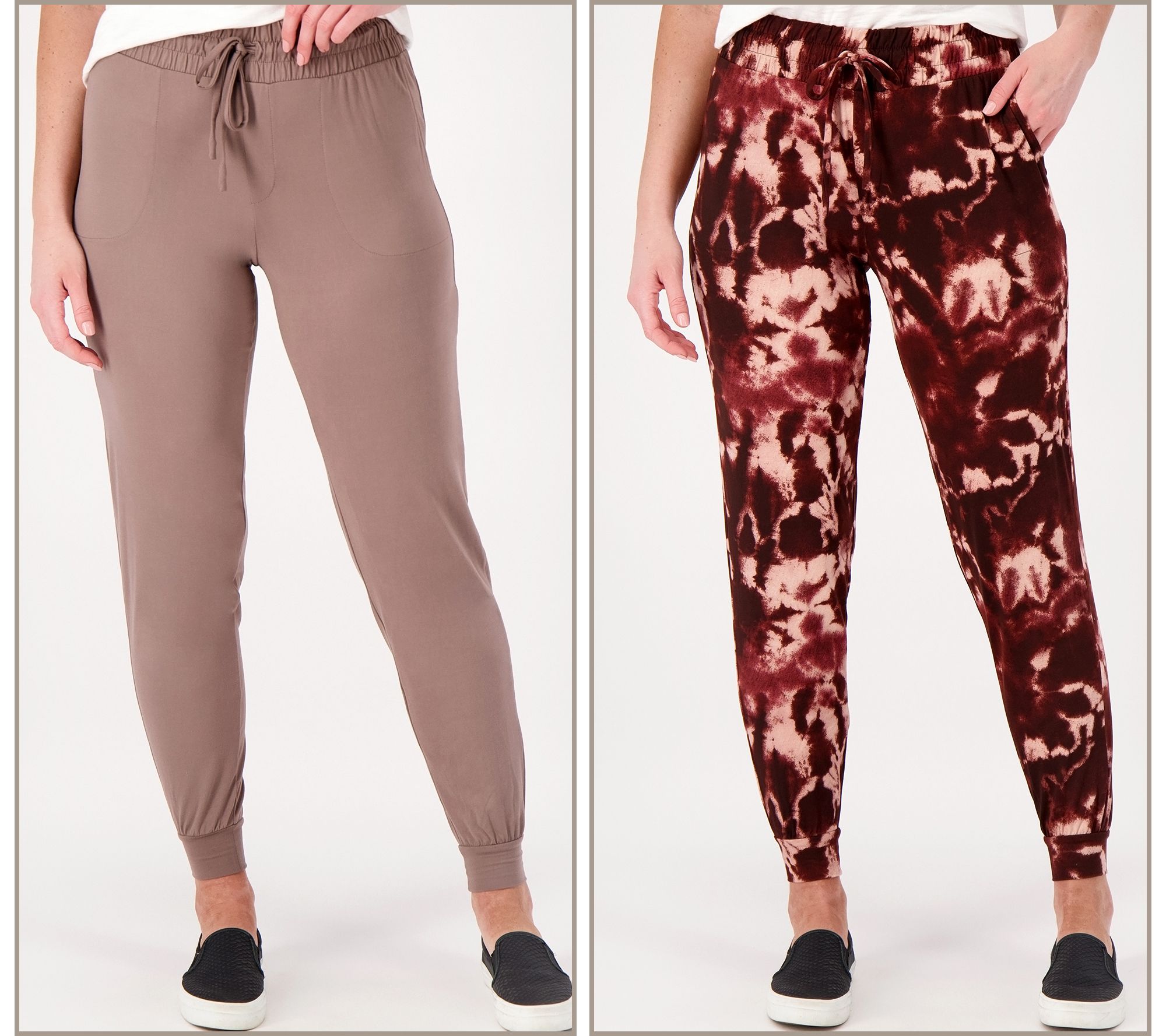 Anybody Petite Lush Jersey Set of Two Joggers