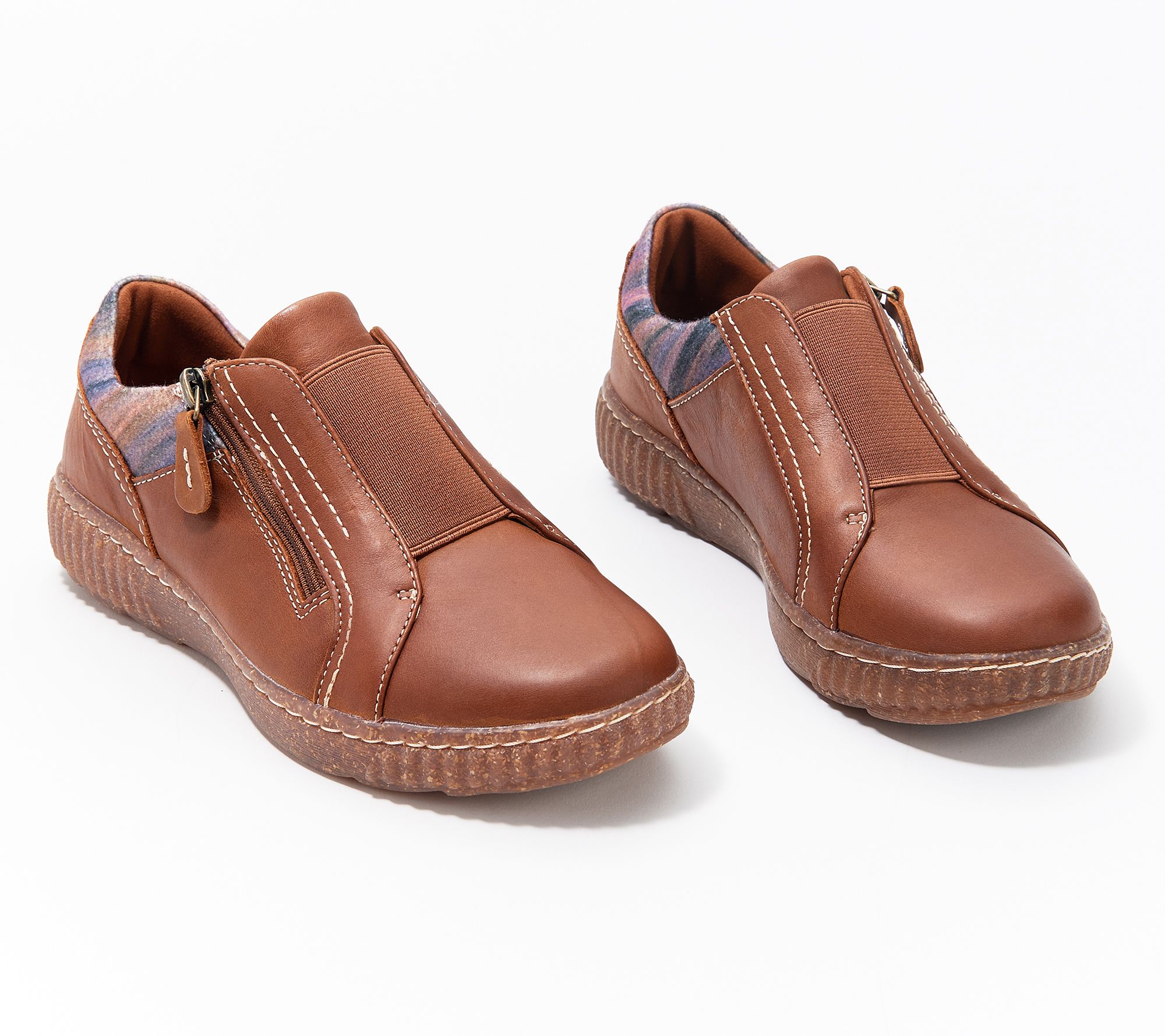 Clarks Collection Leather Slip-Ons - Caroline Cove -