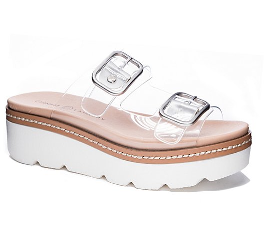 Chinese Laundry Surfs Up Clear Sandal