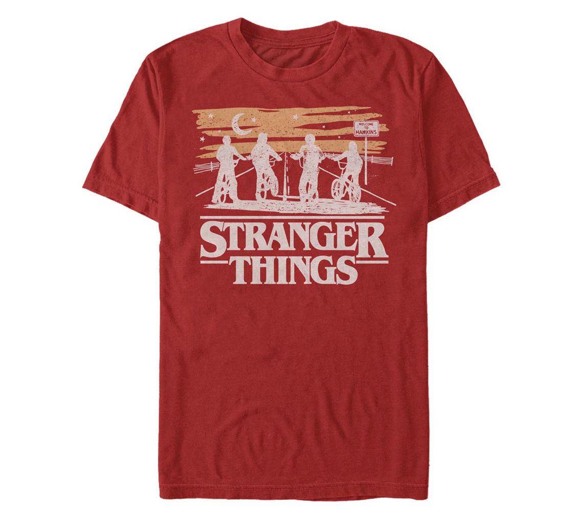 Fifth Sun Men's Stranger Things Jank Drawing Red Tee