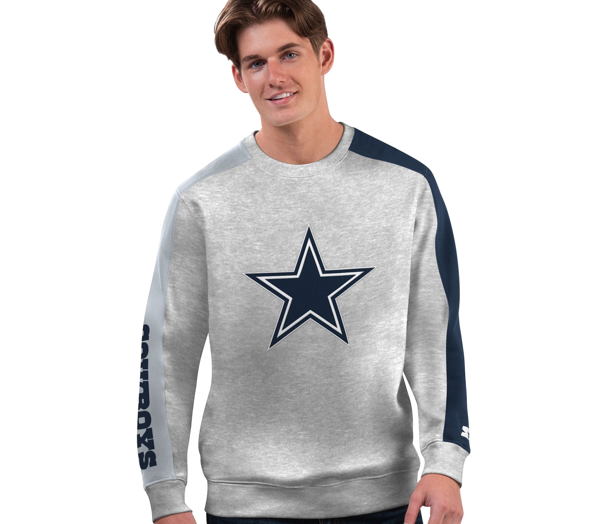 Dallas Cowboys Color Block Men's Nike NFL Pullover Hoodie.