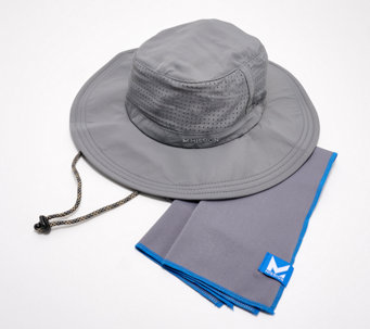 MISSION Cooling Booney Unisex Hat with UPF 50 & MAX Cooling Towel