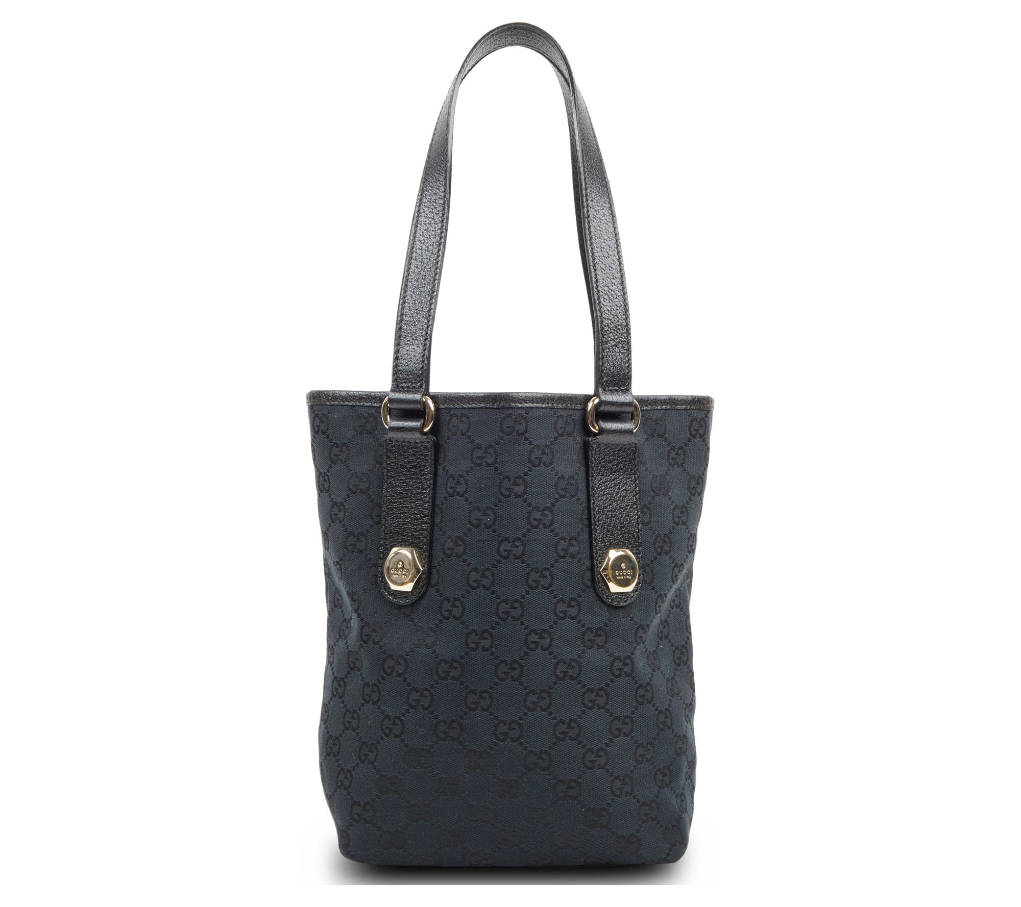 Pre-Owned Gucci Charmy Tote Bag GG Canvas Blac