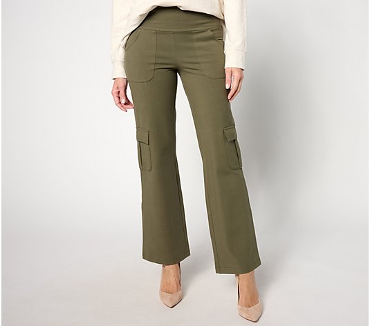 Women with Control Tall Tummy Control Boot-cut Cargo Trousers 