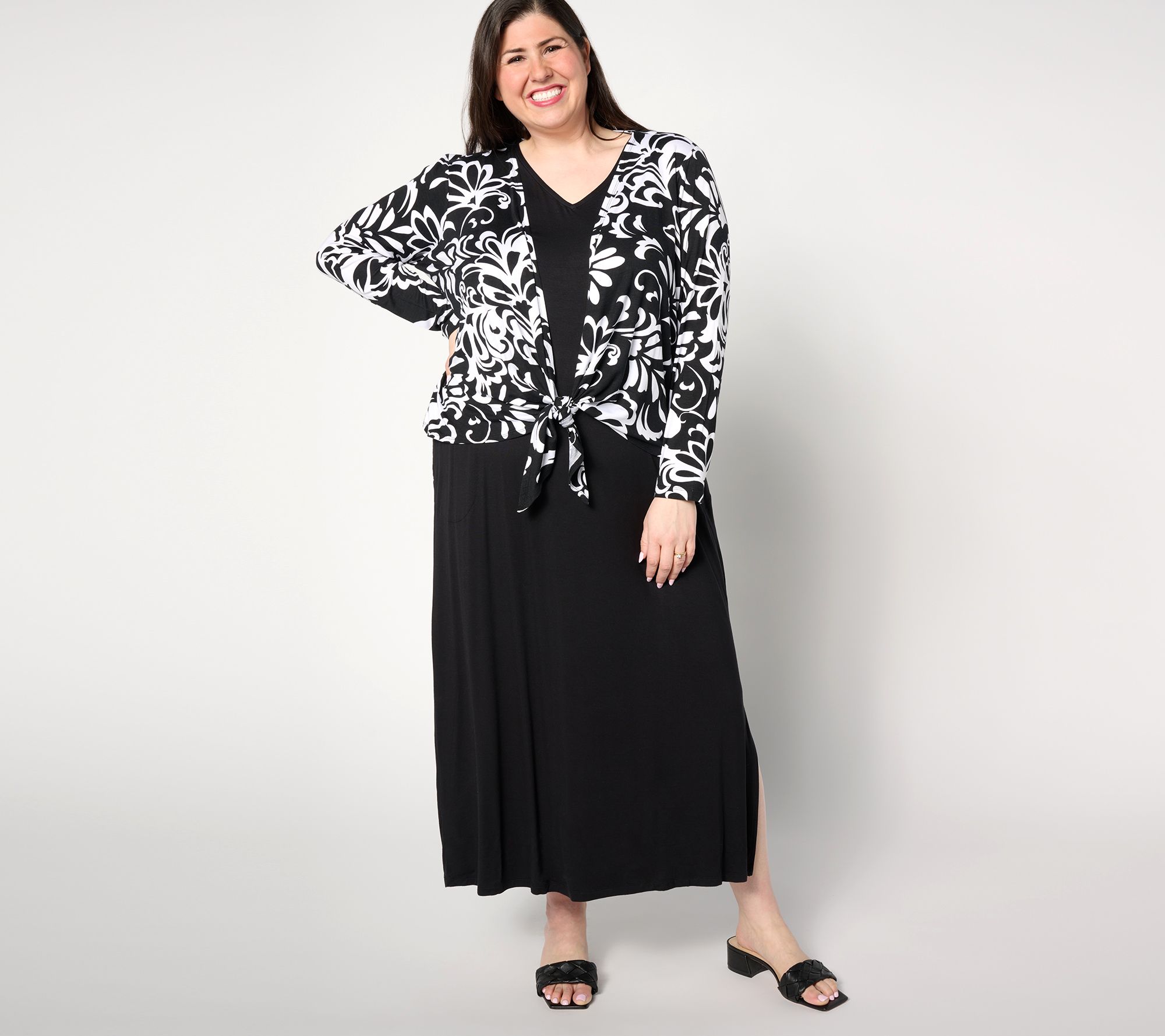 Belle by Kim Gravel Petite Better Together Dress and Shrug Set
