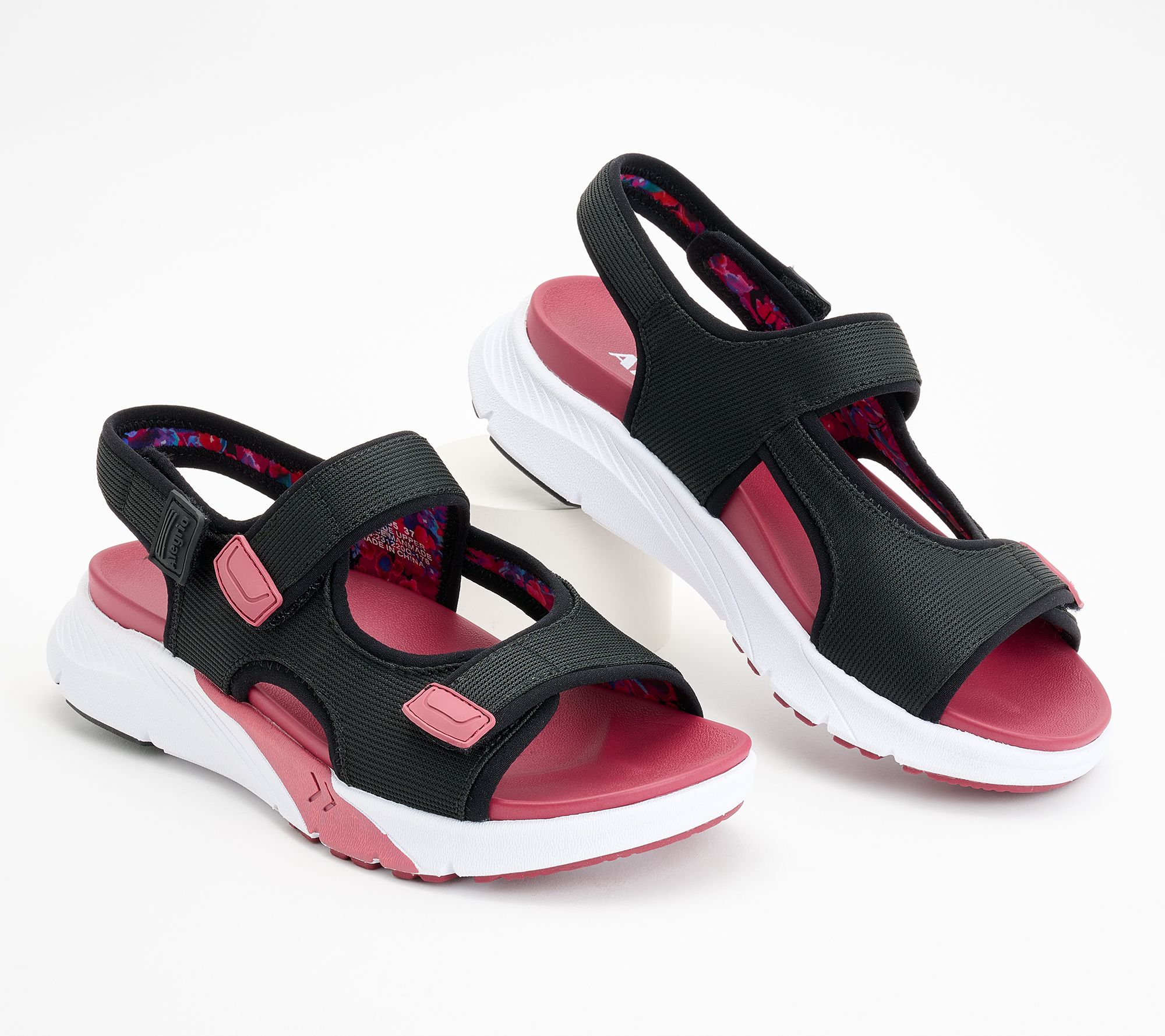 Women's Sport Sandals Alegria Sandie Comfort Sandals - Women's Lightweight Sport Backstrap Shoes Small Zipper Pouch
