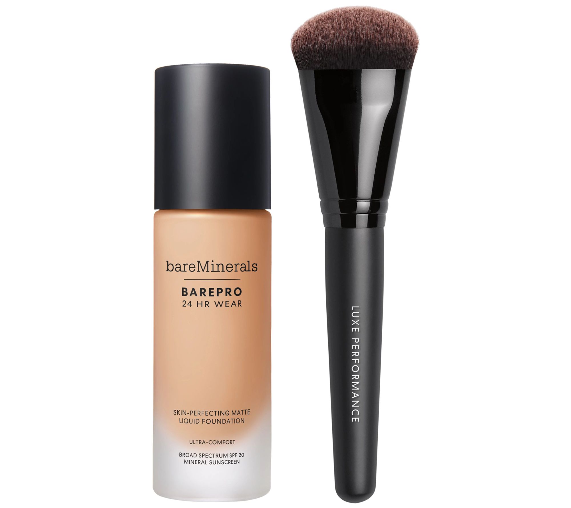bareMinerals SPF 20 barePro Liquid Foundation with Luxe Brush