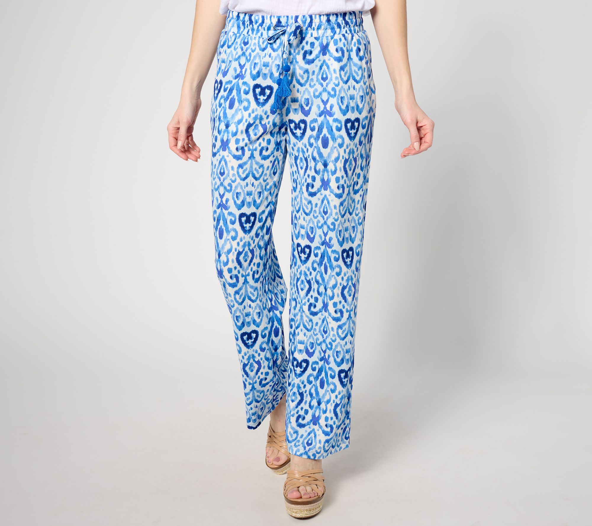 Belle Beach by Kim Gravel Regular Cabana Knit Santorini Beach Pant