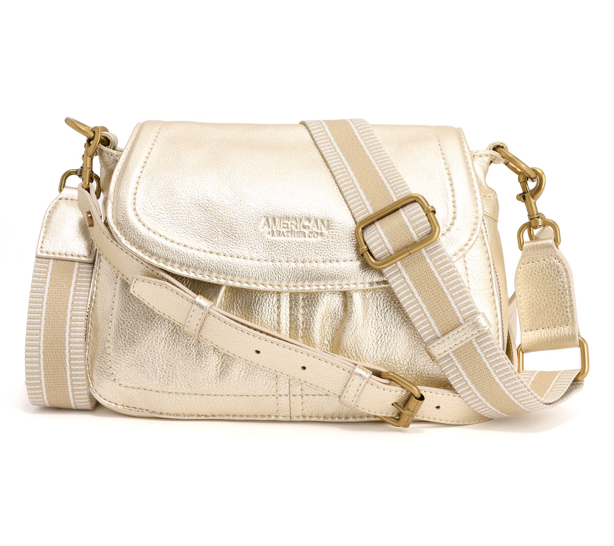 American Leather Co. Leather Crossbody with Two Straps