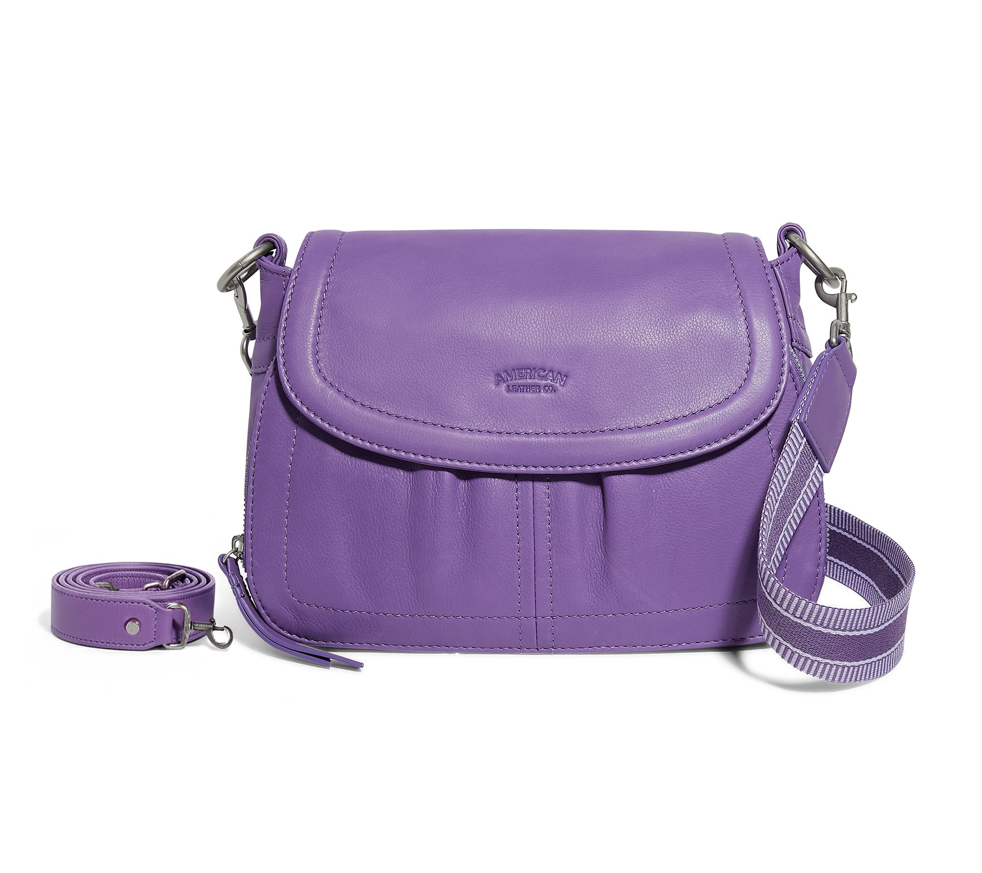 American Leather Co. Leather Crossbody with Two Straps
