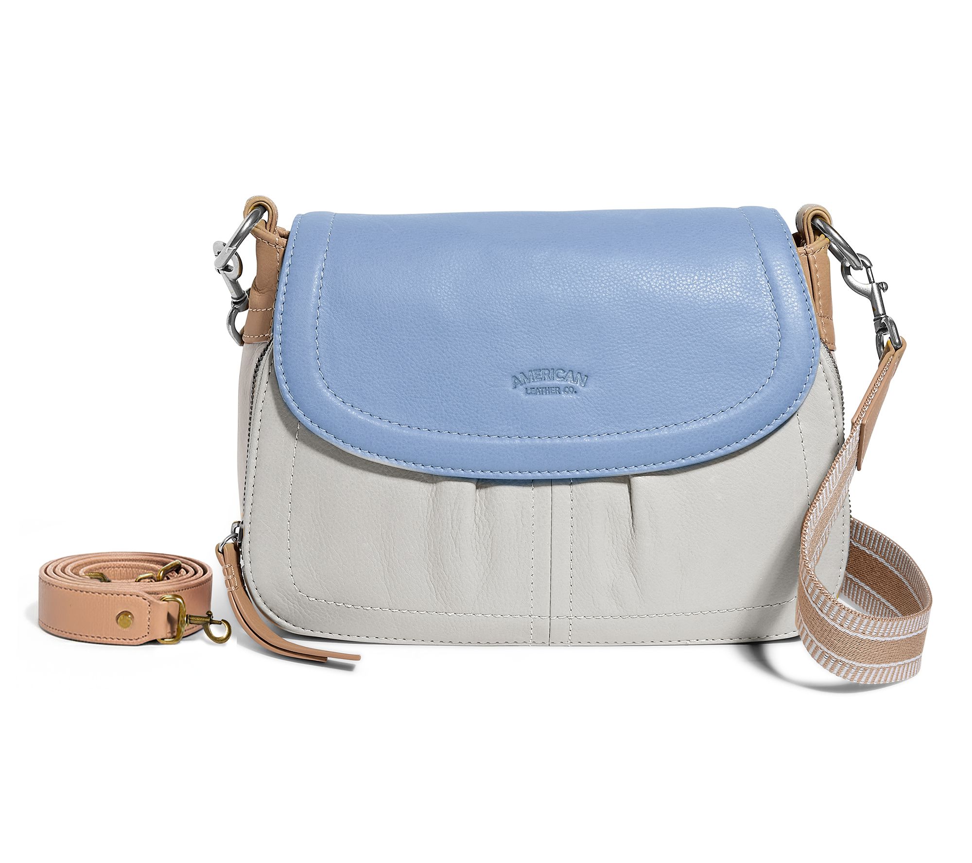 American Leather Co. Leather Crossbody with Two Straps