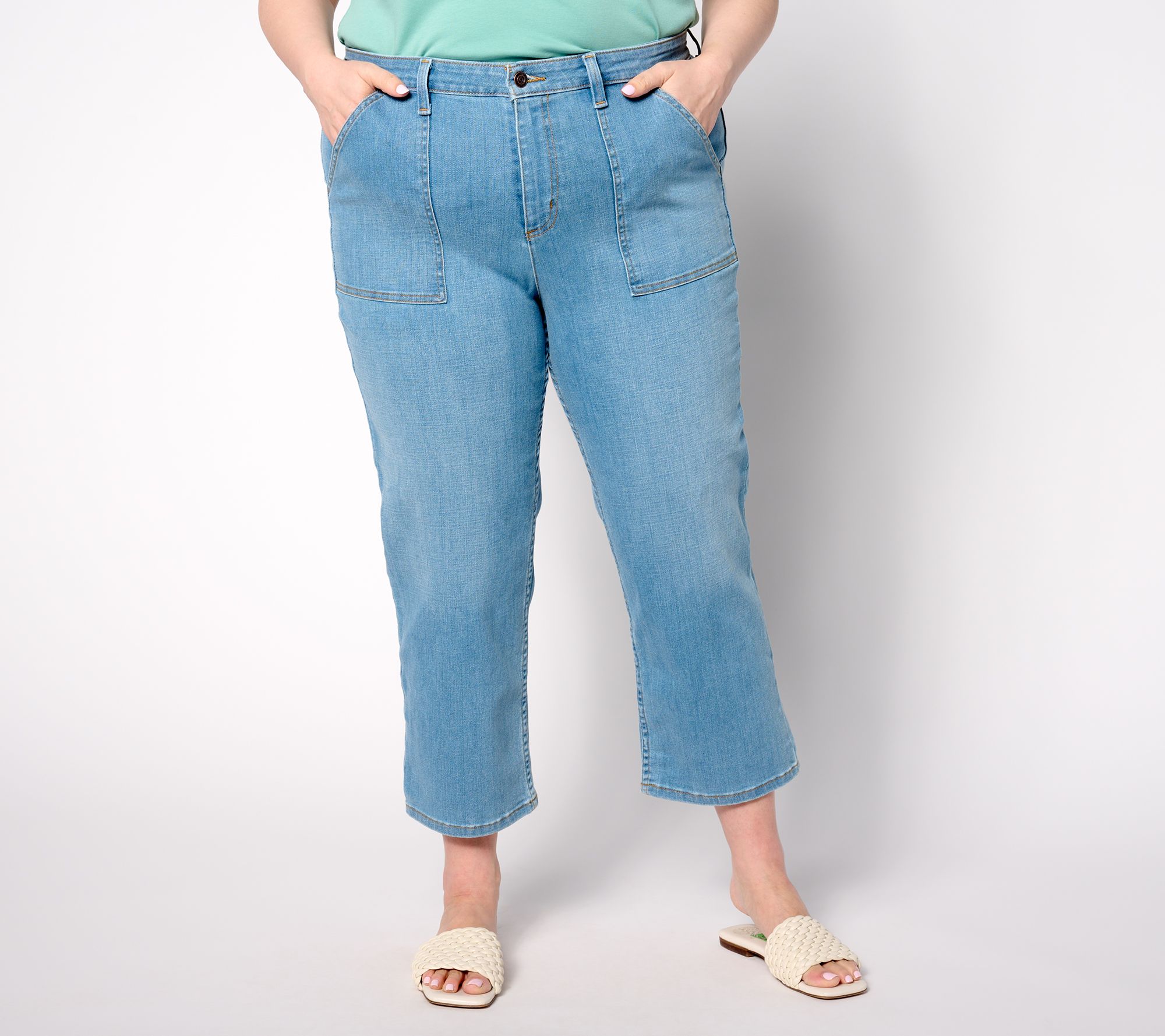 "As Is" Denim & Co. Canyon Retgreat Carpenter Jean