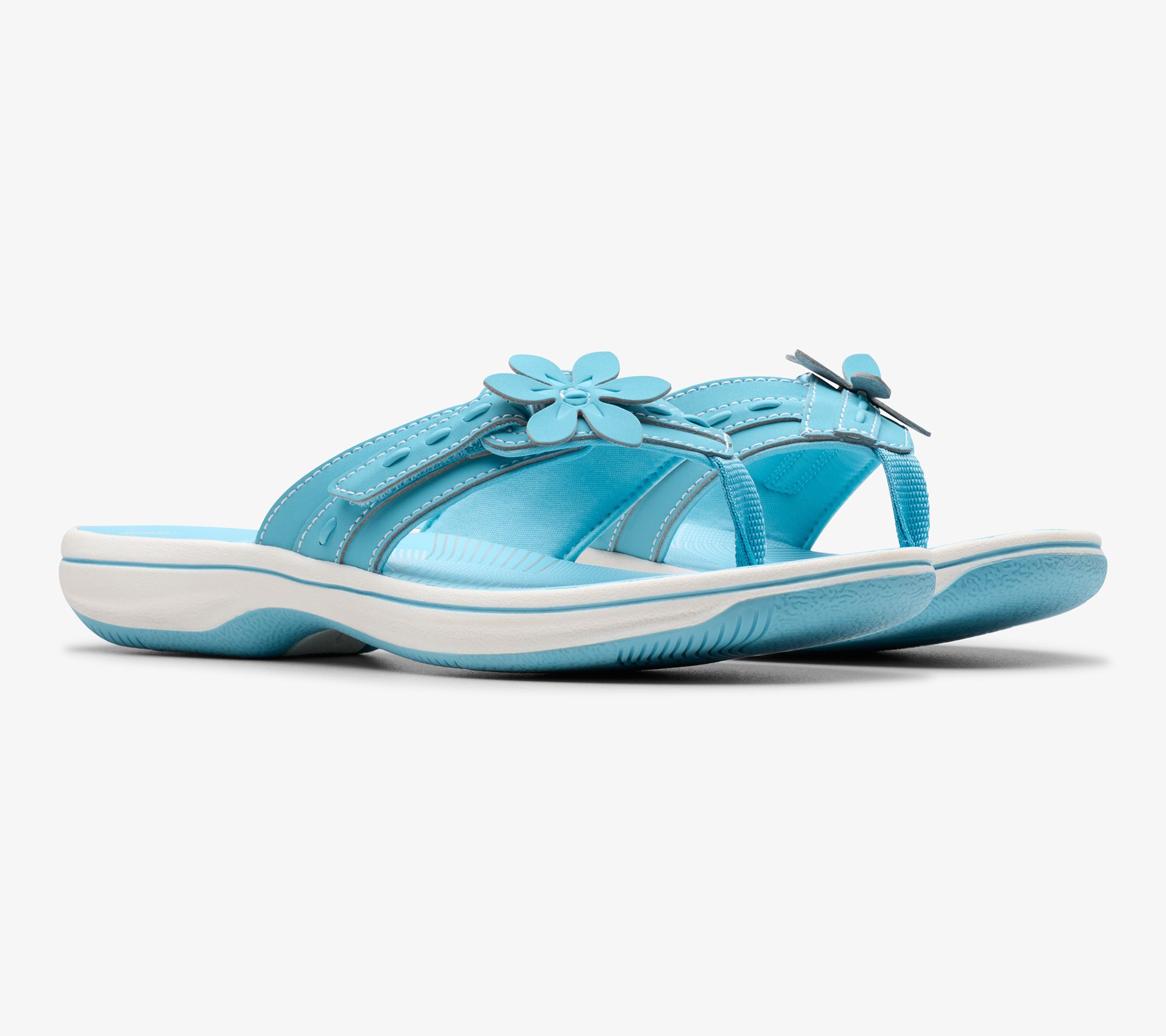 Clarks Cloudsteppers Thong Sandals - Breeze Opal