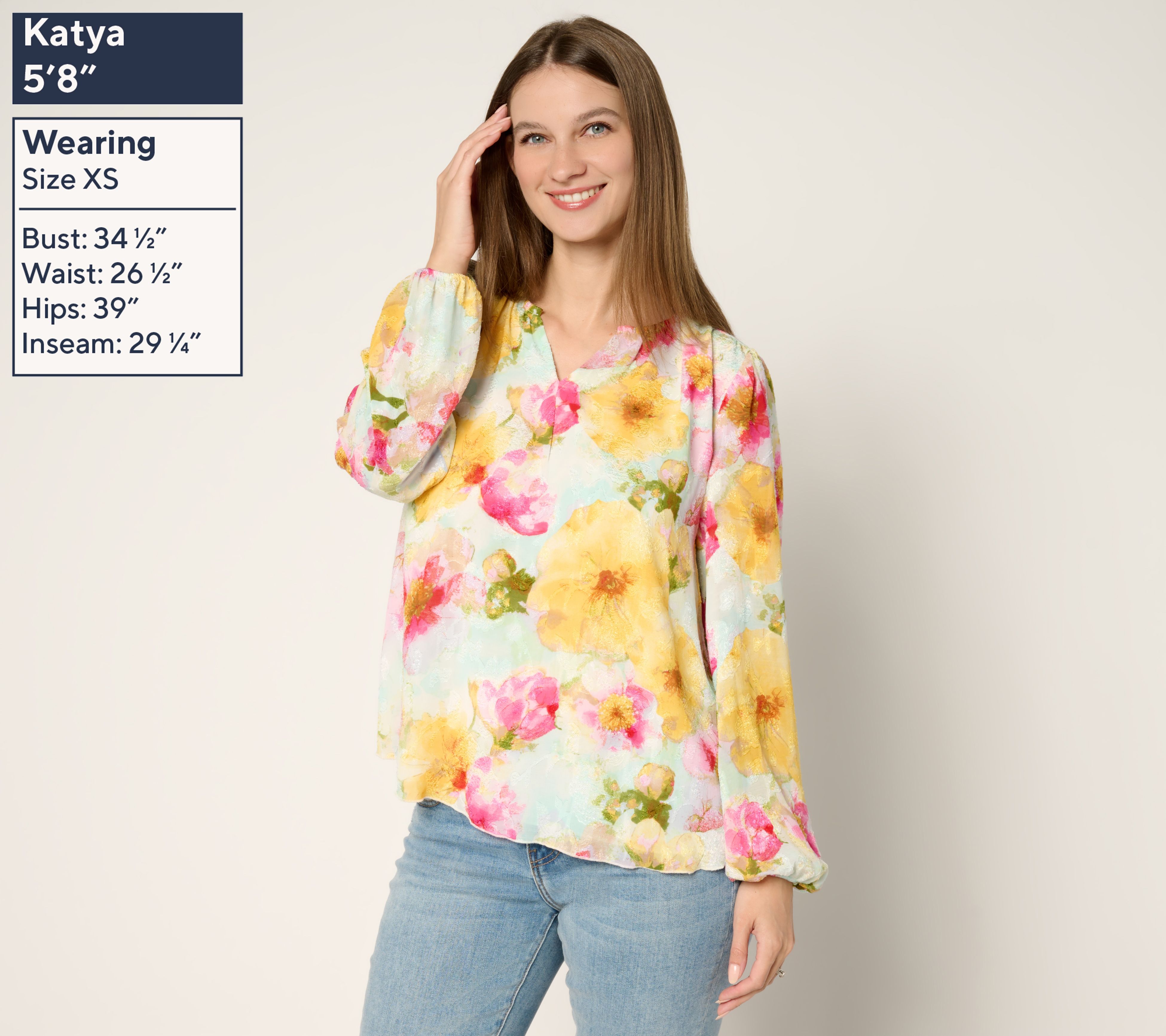 トップス PAMEO POSE Courtney Blouse The Kaprico Poet Blouse in Denim – Suzie Kondi