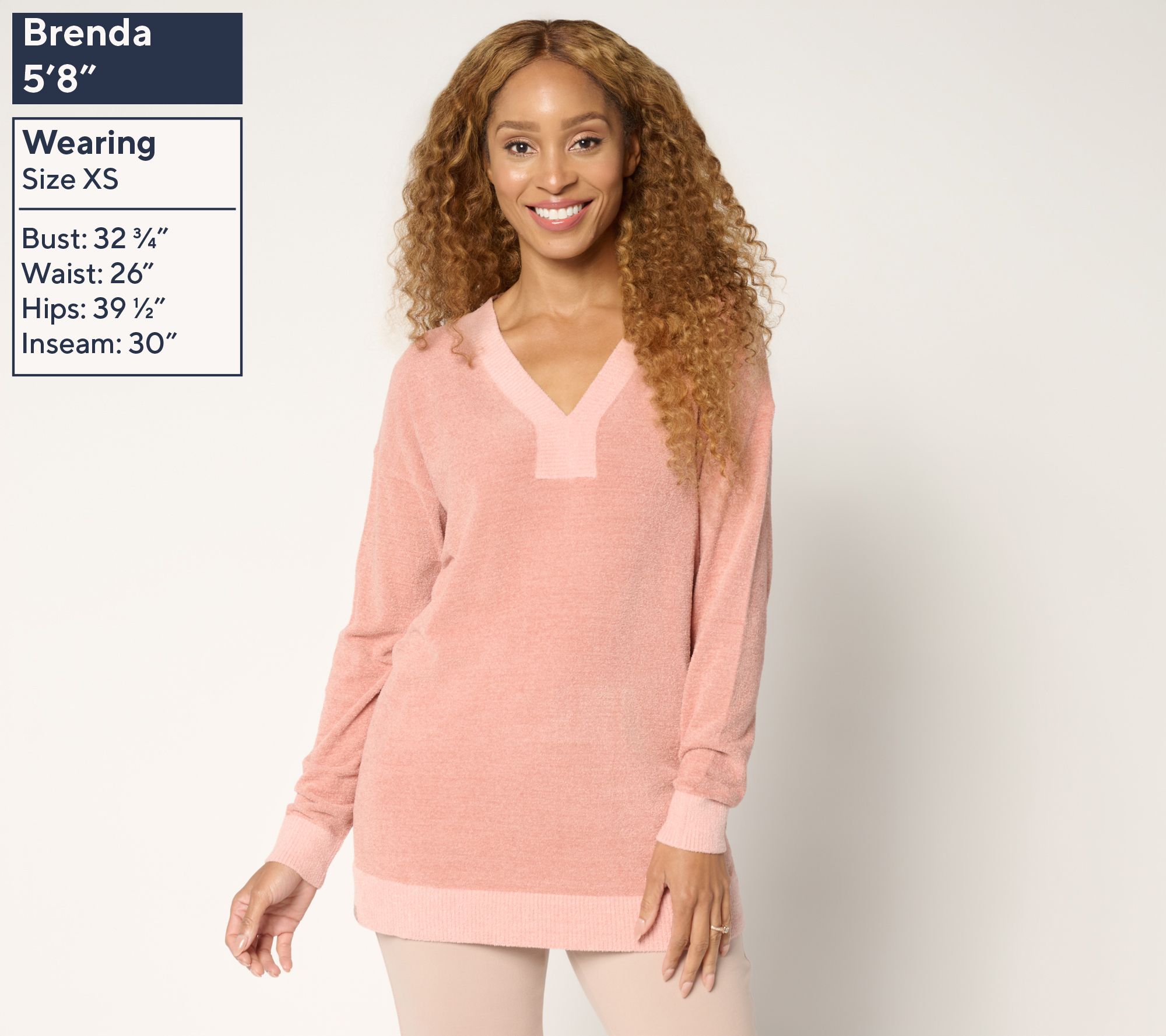 Barefoot Dreams CozyChic Ultra Lite Color Block V-Neck Tunic