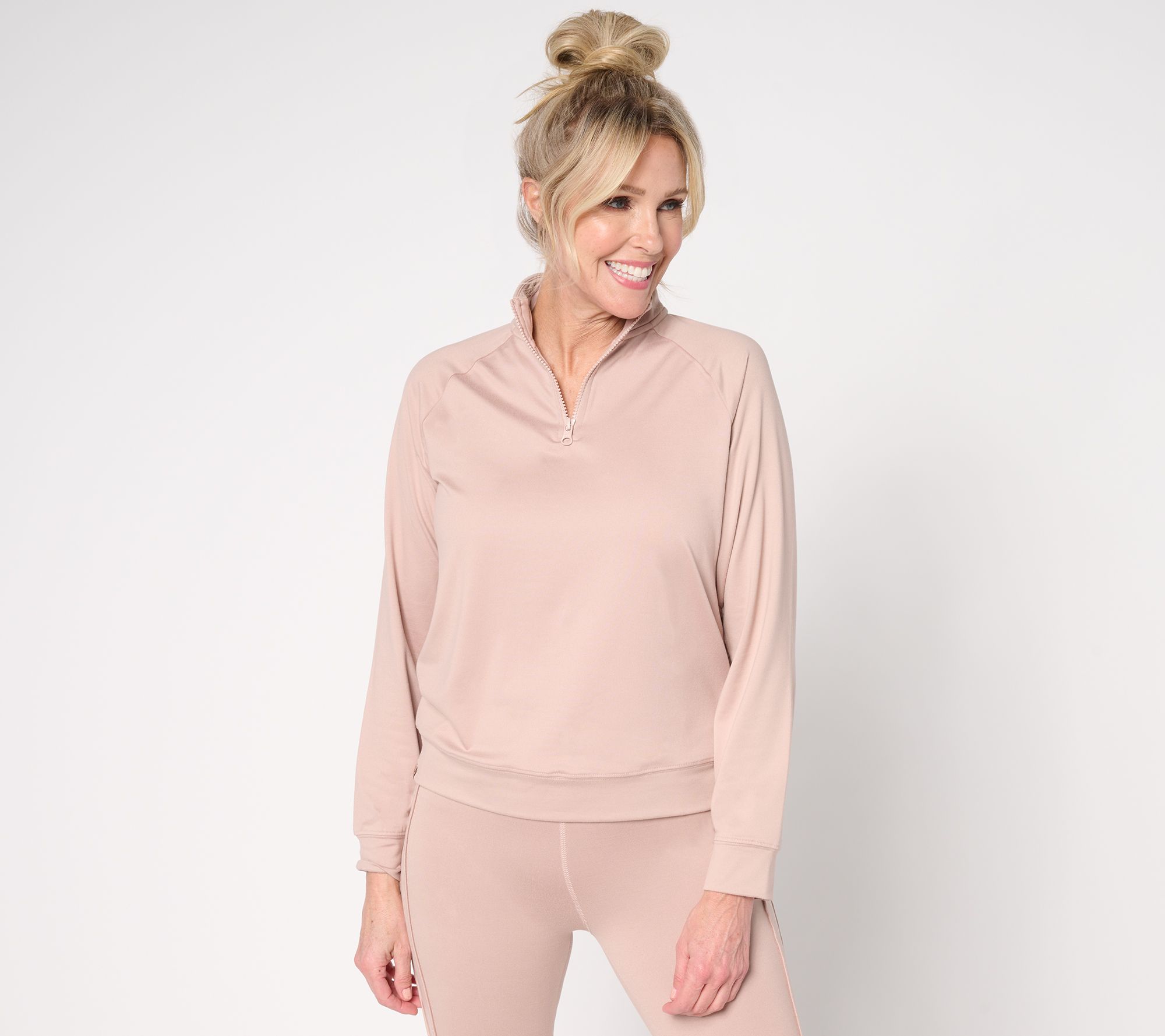 "As Is" Barefoot Dreams Malibu Butterchic 1/2 Zip Pullover