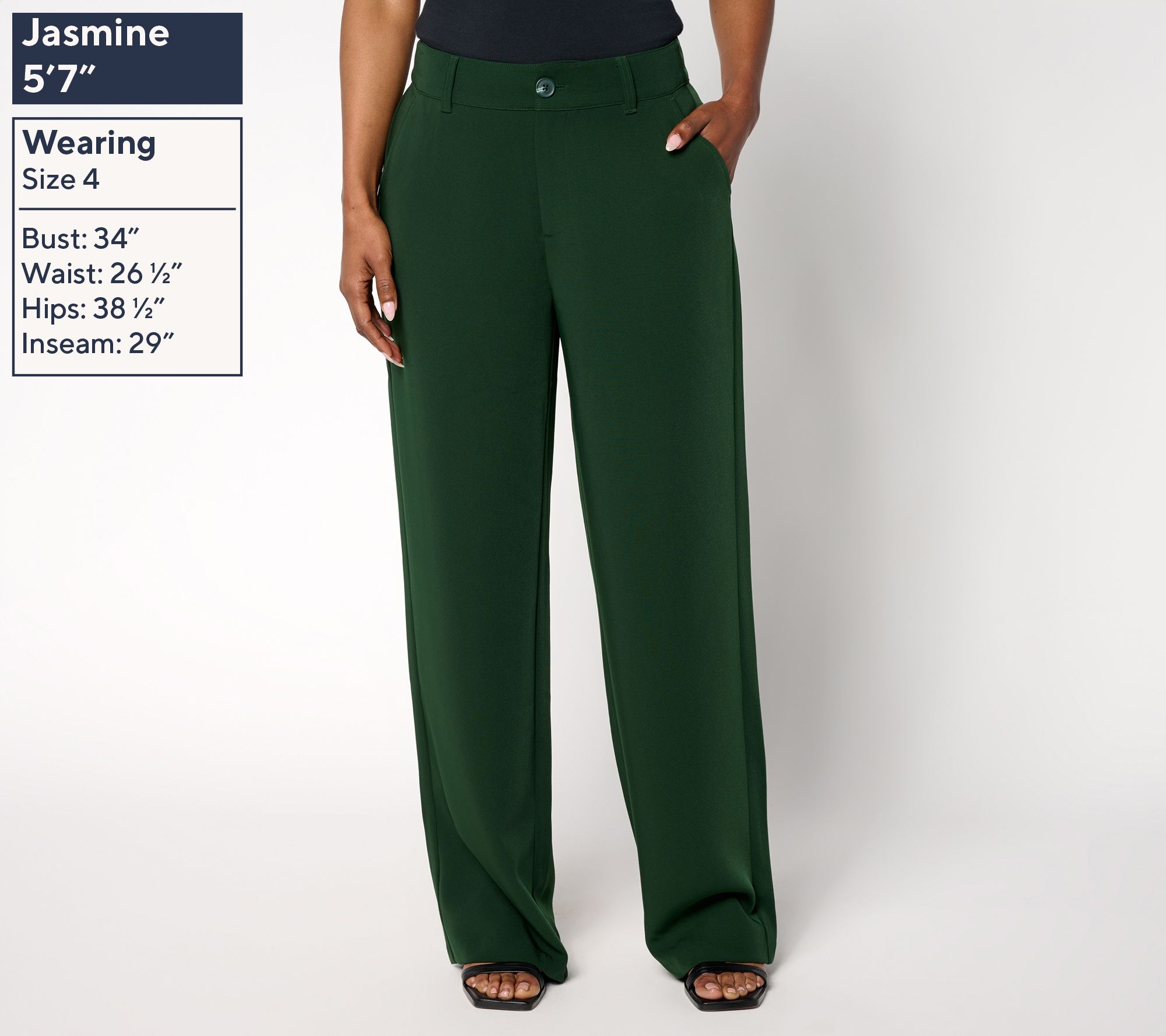 BEAUTIFUL by Lawrence Zarian Straight Leg Trouser | QVC