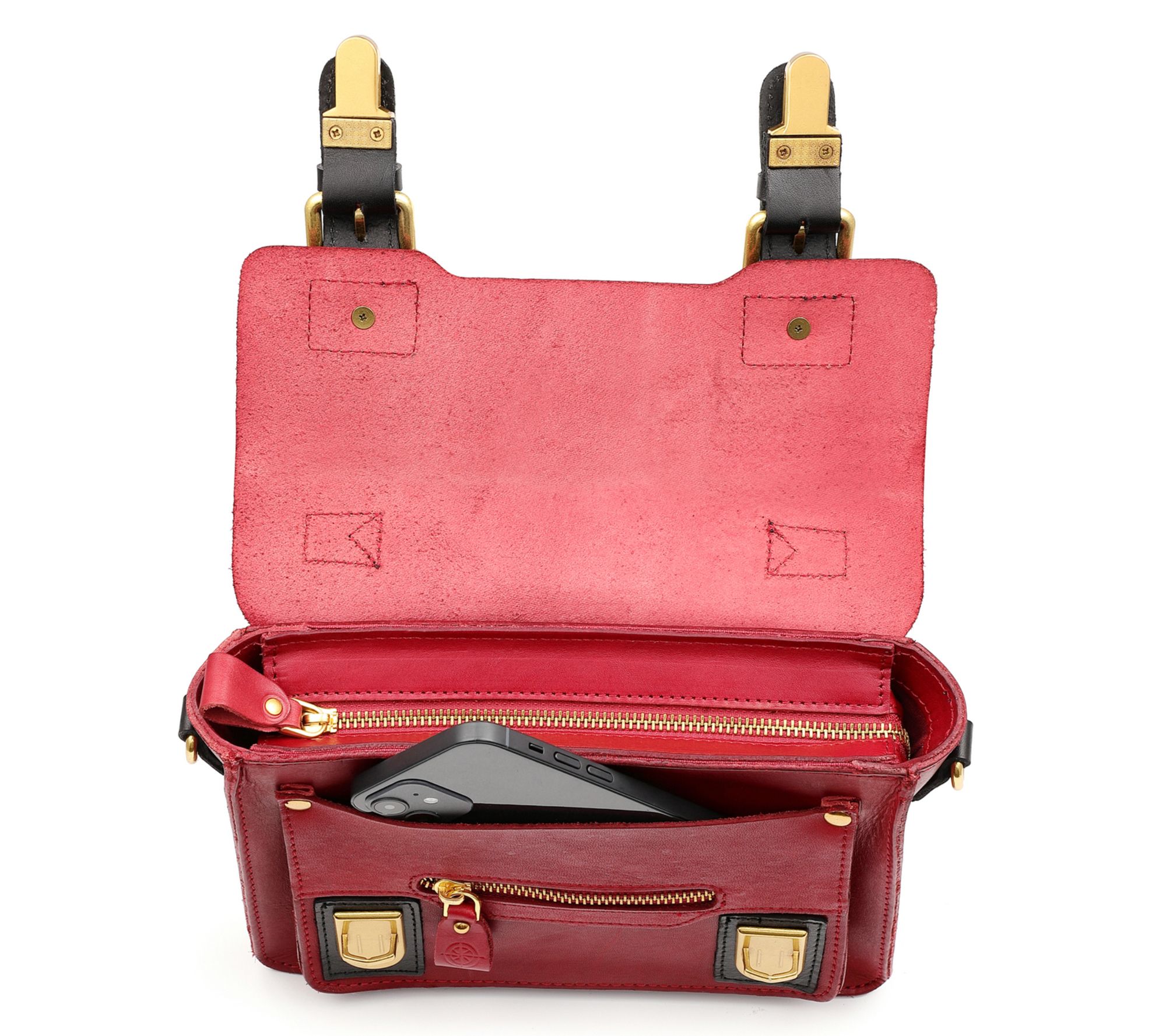 Old Trend Aster Mini Leather Satchel with Crossbody Strap