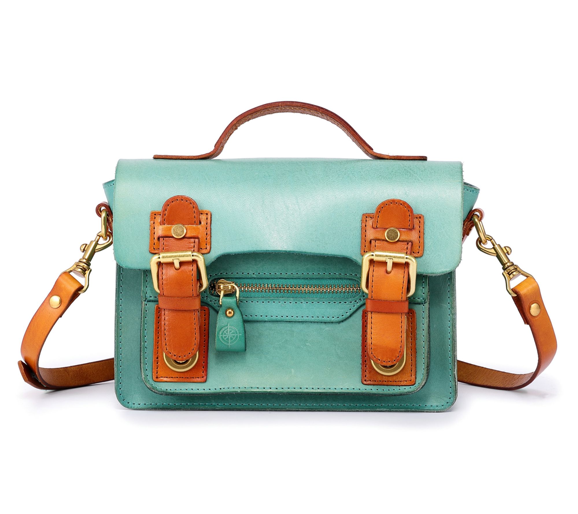Old Trend Aster Mini Leather Satchel with Crossbody Strap