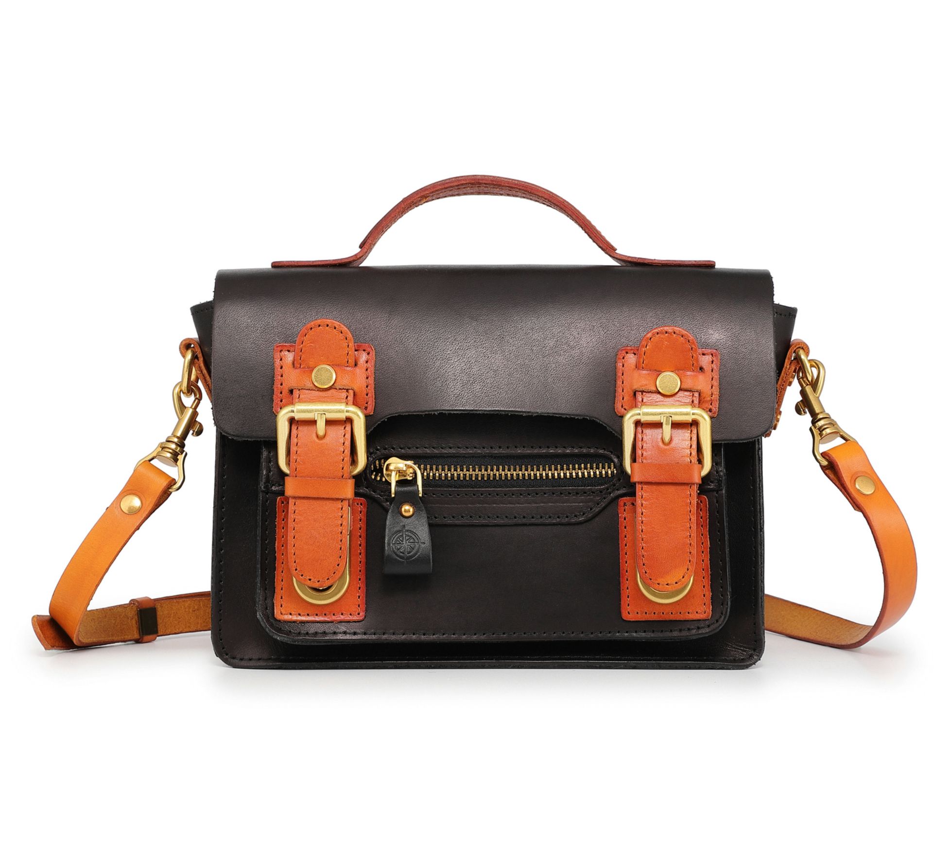 Old Trend Aster Mini Leather Satchel with Crossbody Strap